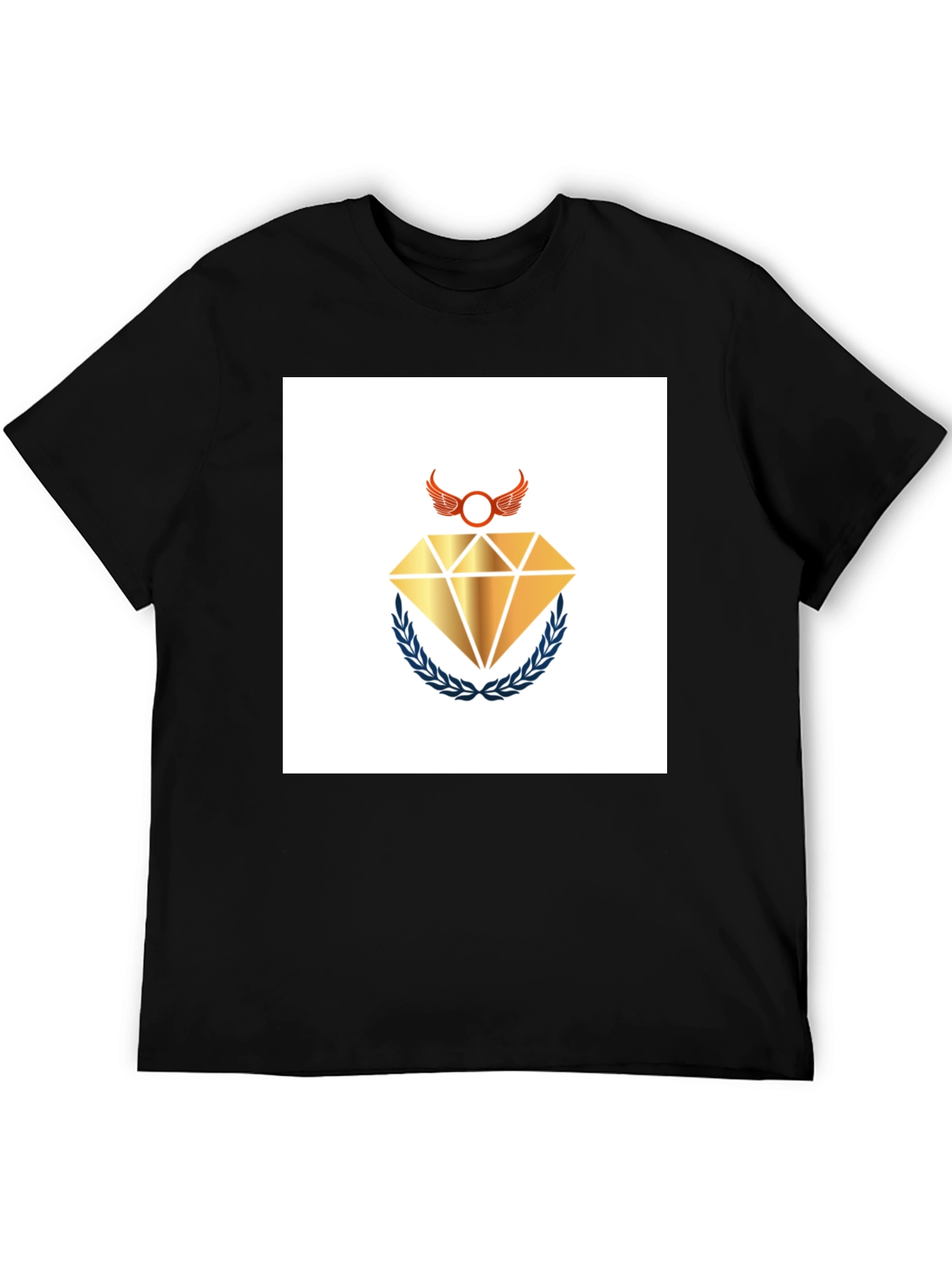 Diamond Wing Crest Black T-Shirt