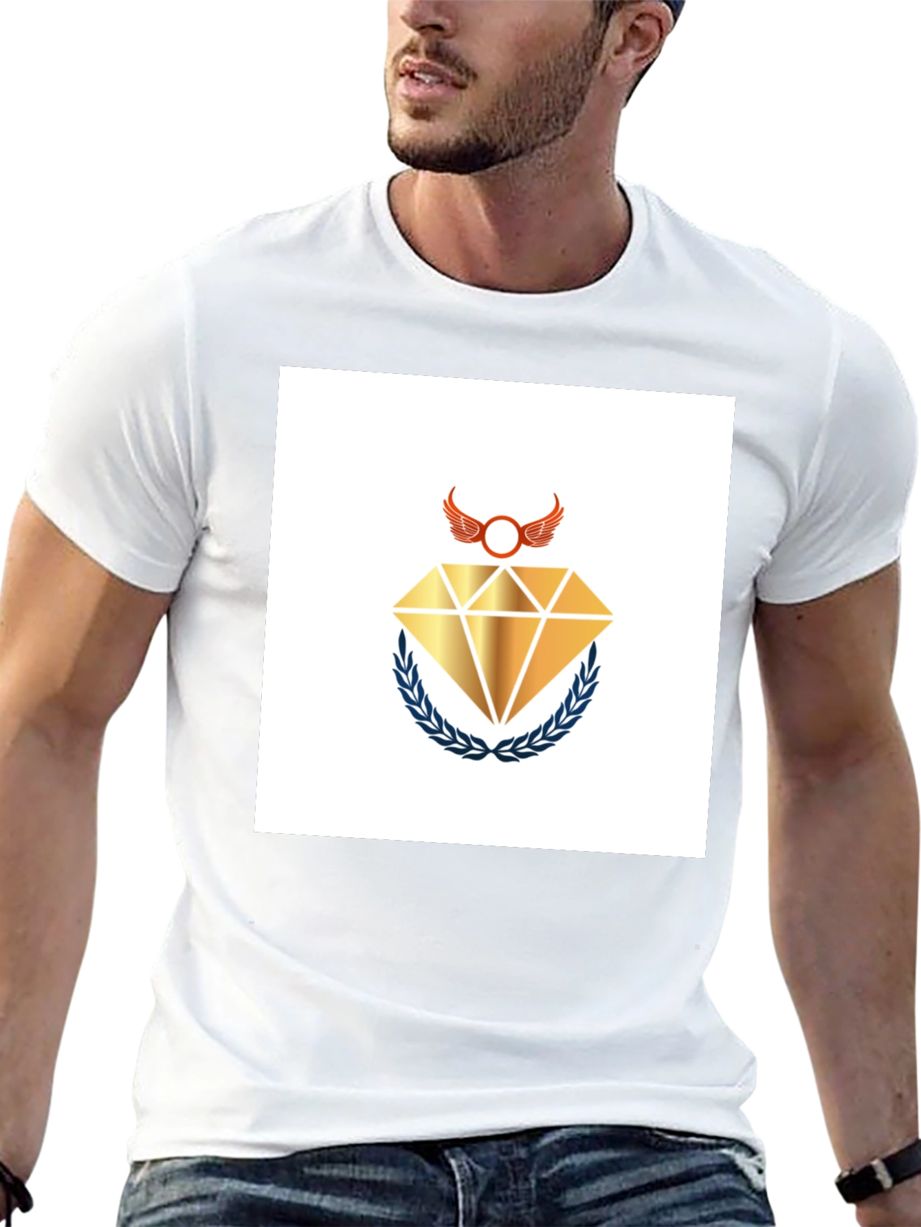 Diamond Wing Crest Black T-Shirt