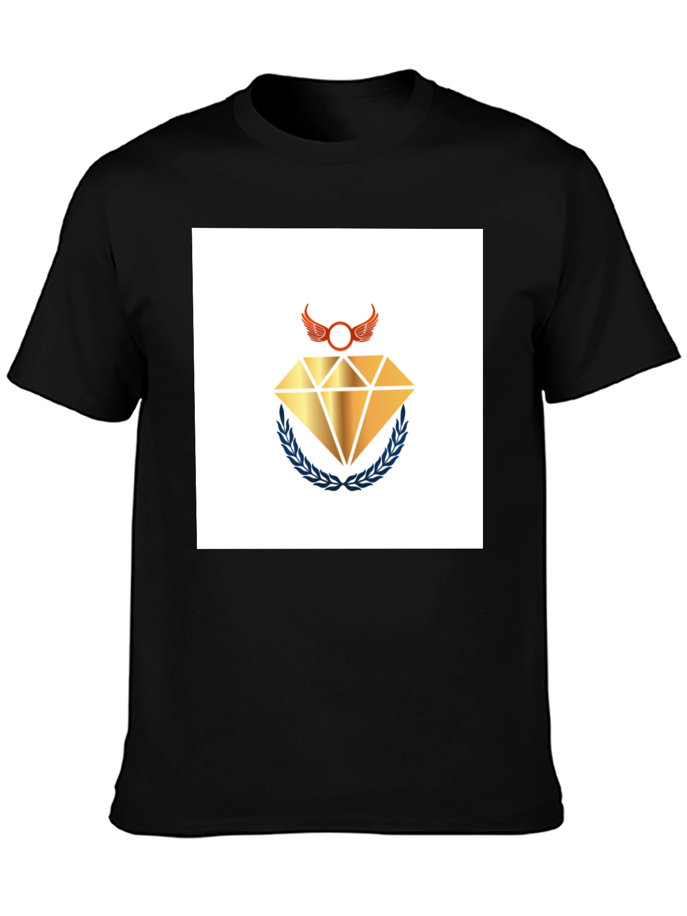 Diamond Wing Crest Black T-Shirt