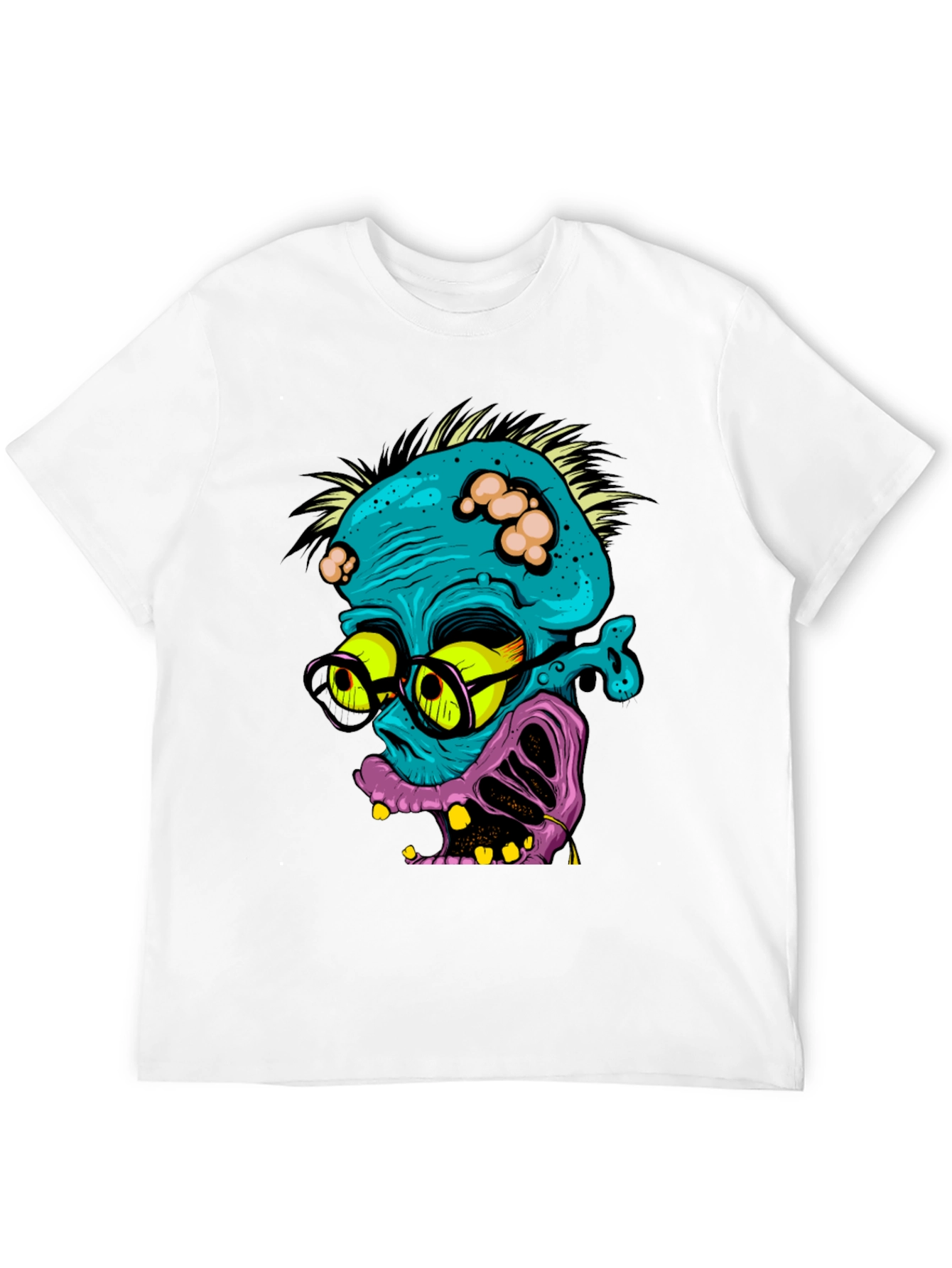 Zombie Nerd Graphic T-Shirt