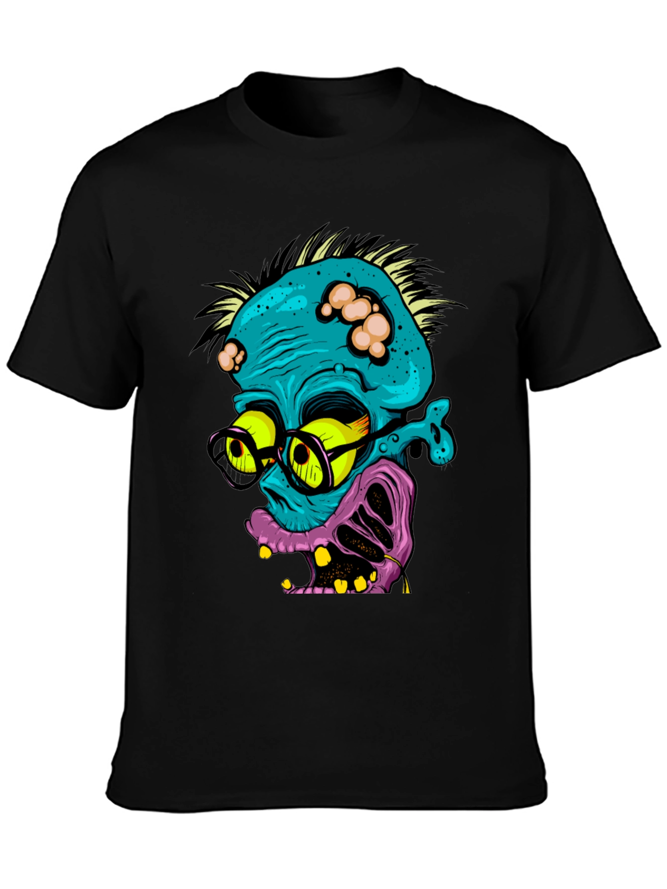 Zombie Nerd Graphic T-Shirt