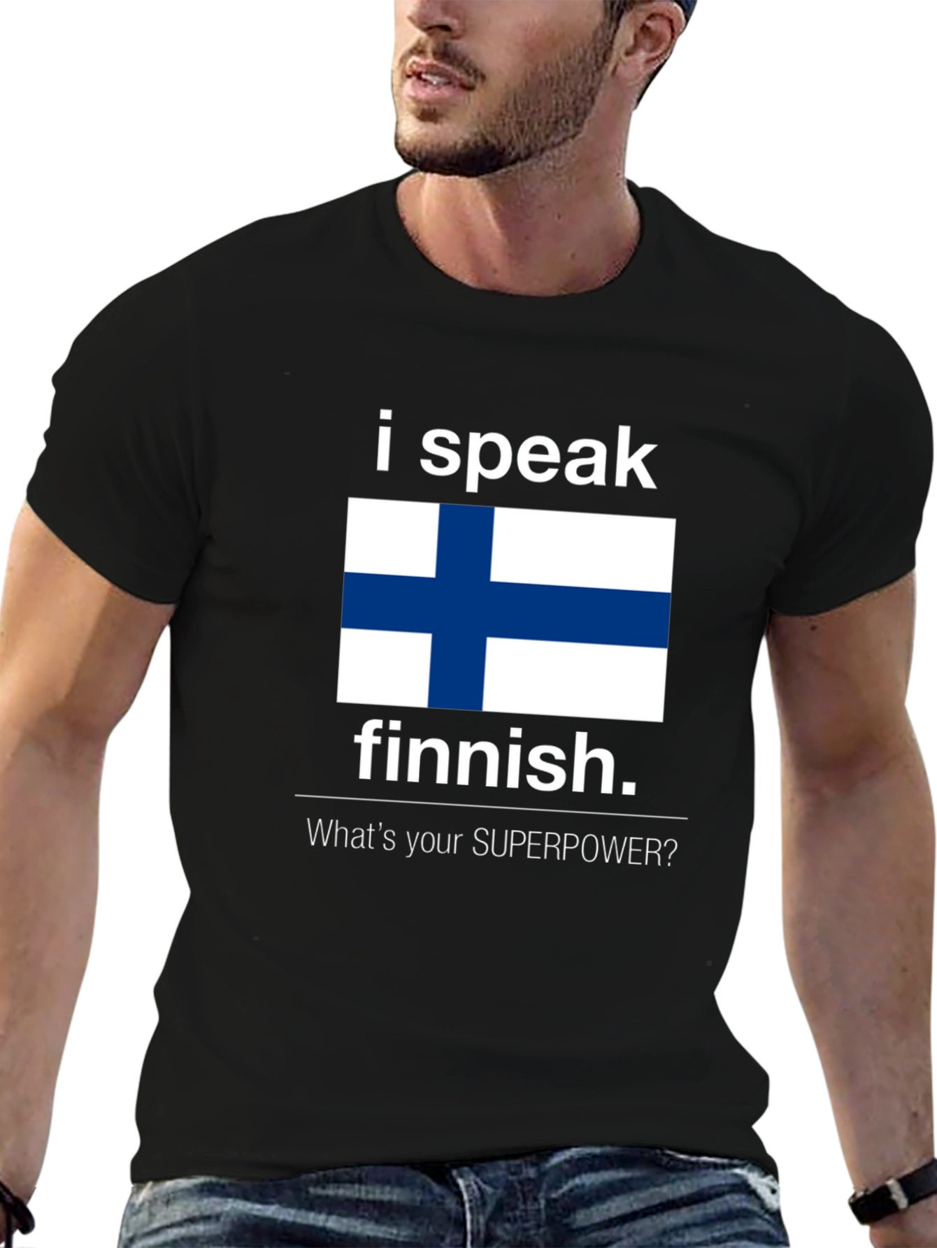 Finnish Speaker T-Shirt - Whats Your Superpower?