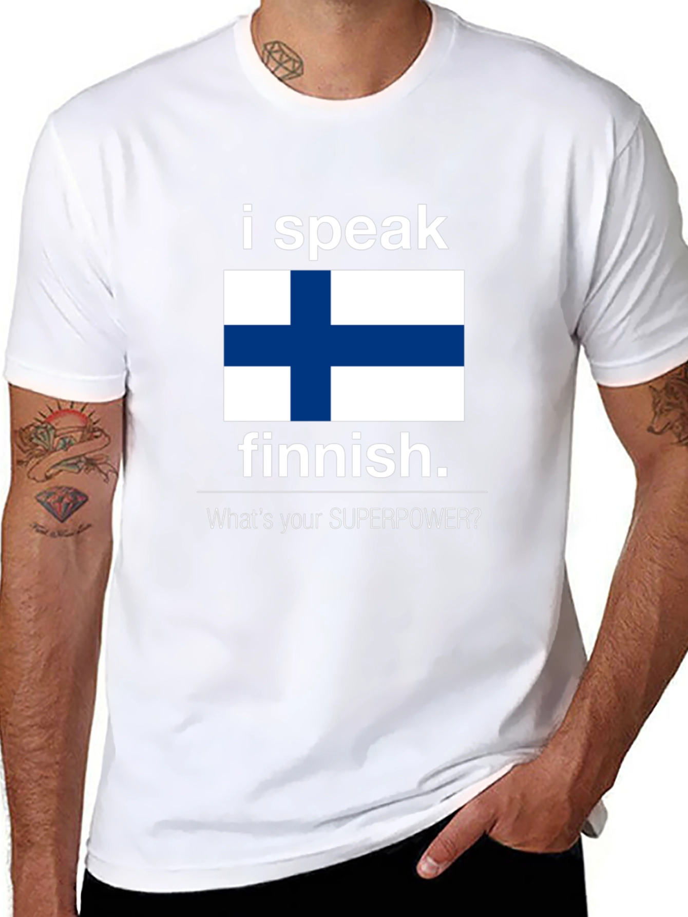 Finnish Speaker T-Shirt - Whats Your Superpower?