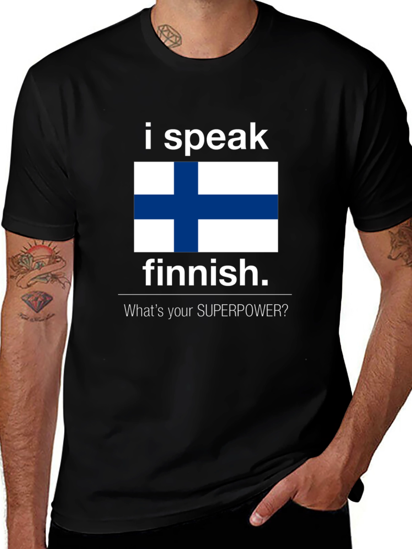 Finnish Speaker T-Shirt - Whats Your Superpower?