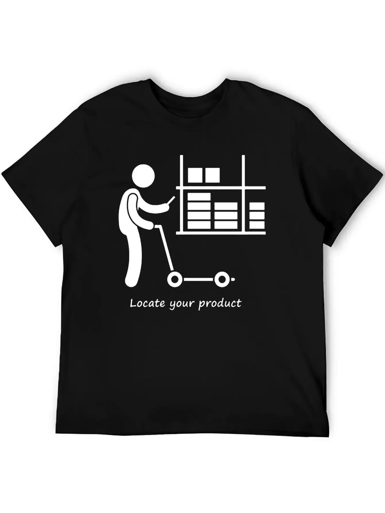 Locate Your Product Unisex Short Sleeve Soft Cotton T-Shirt – Casual Everyday Wear