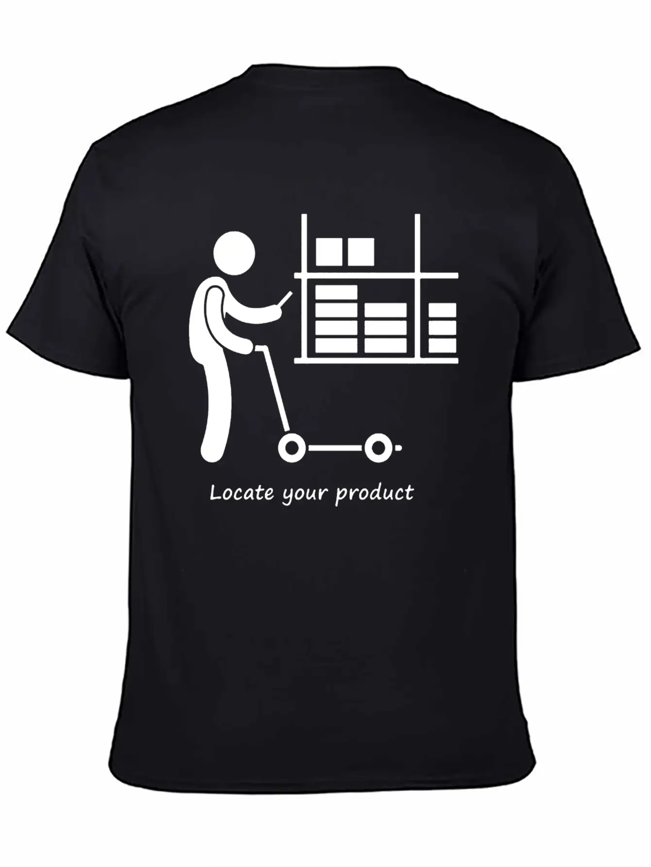 Locate Your Product Unisex Short Sleeve Soft Cotton T-Shirt – Casual Everyday Wear