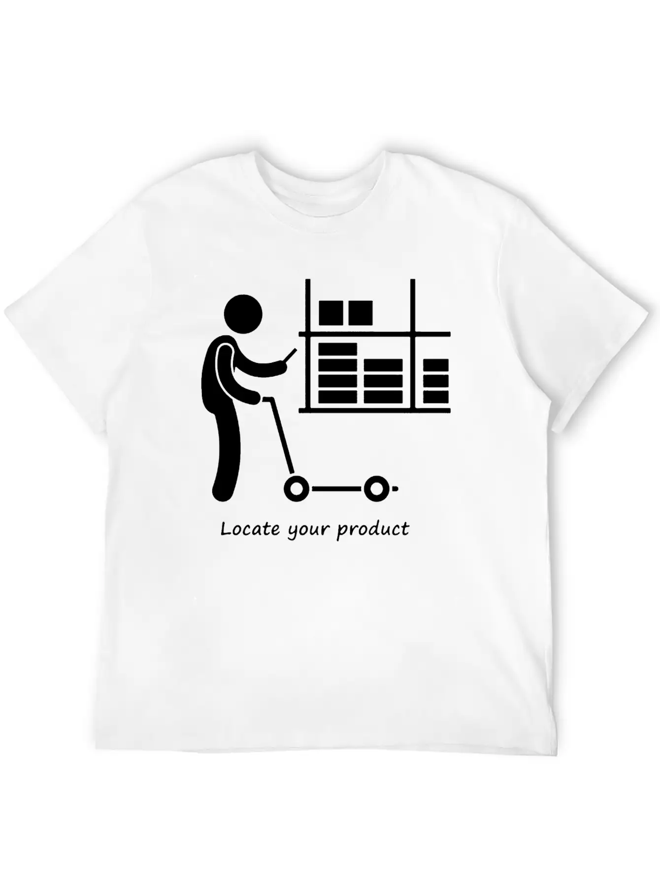 Locate Your Product Unisex Short Sleeve Soft Cotton T-Shirt – Casual Everyday Wear