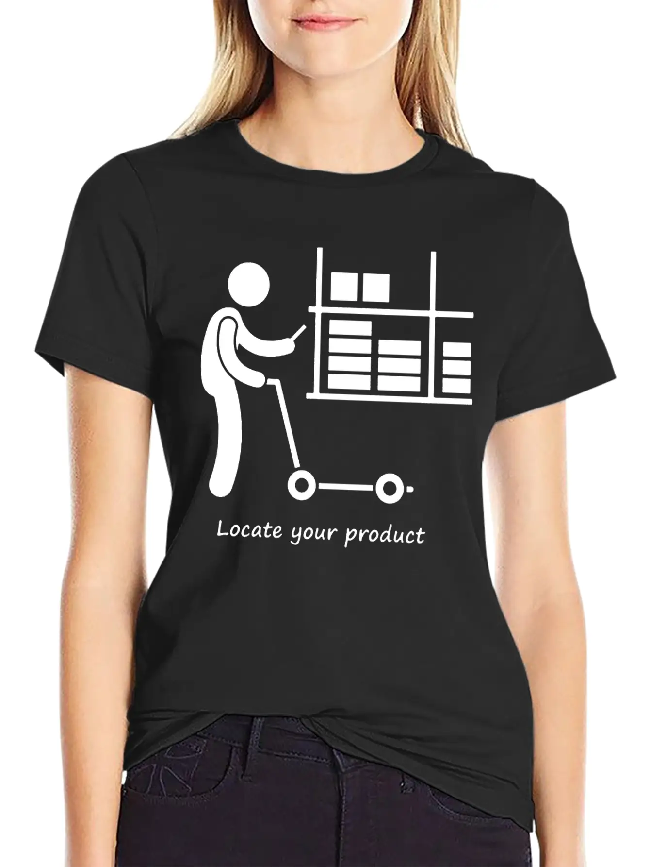 Locate Your Product Unisex Short Sleeve Soft Cotton T-Shirt – Casual Everyday Wear