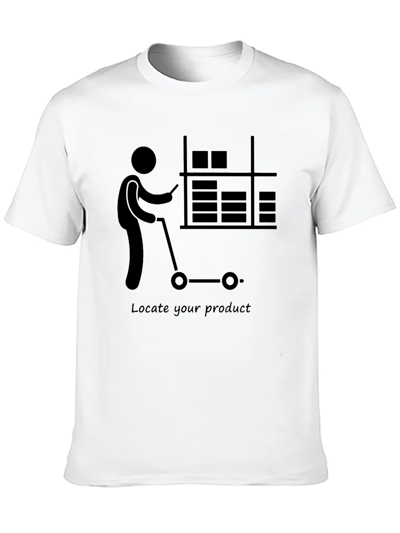 Locate Your Product Unisex Short Sleeve Soft Cotton T-Shirt – Casual Everyday Wear
