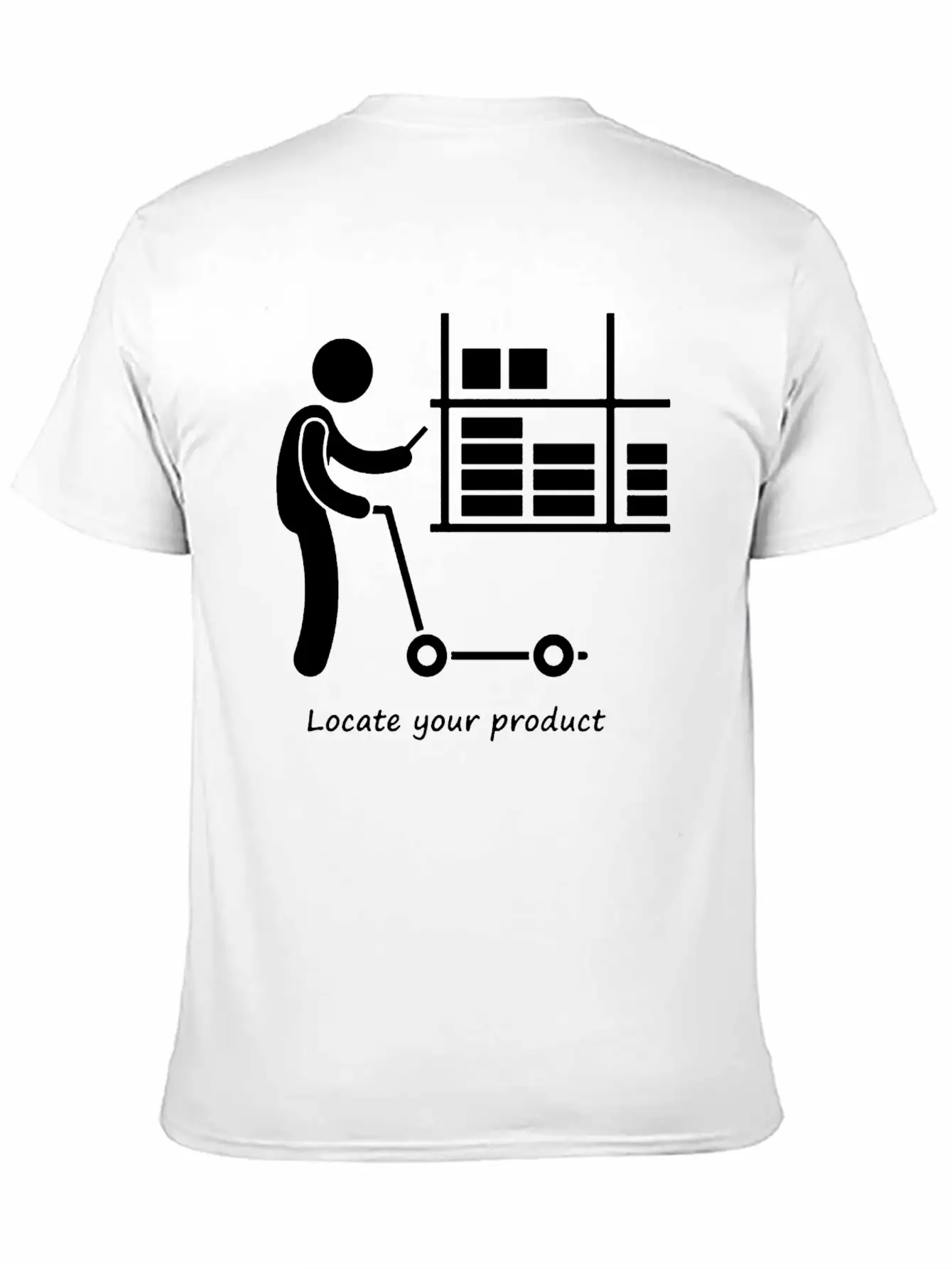 Locate Your Product Unisex Short Sleeve Soft Cotton T-Shirt – Casual Everyday Wear