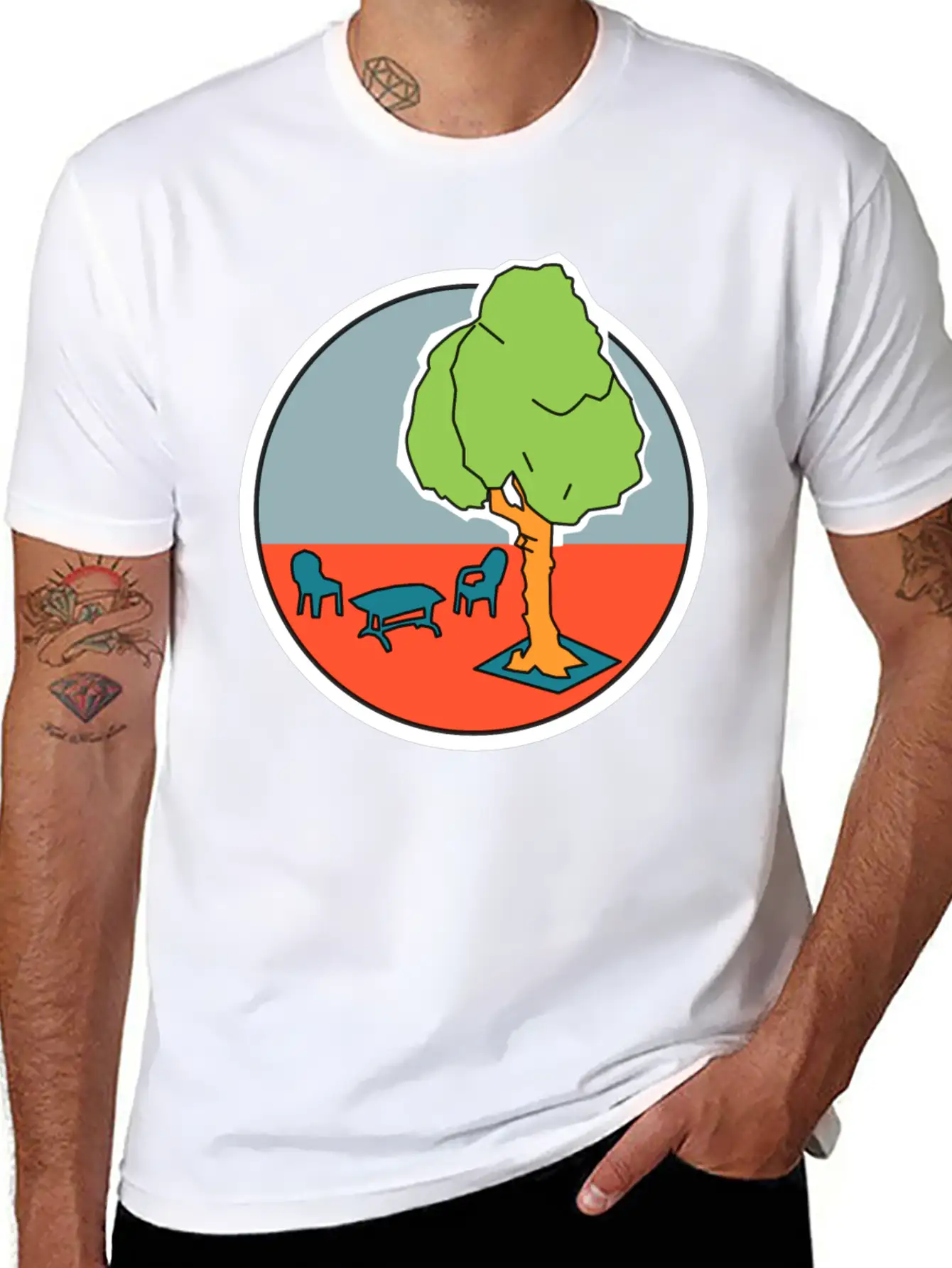 Location 02 Comfortable Minimalist Graphic Tee – Summer Style Essential