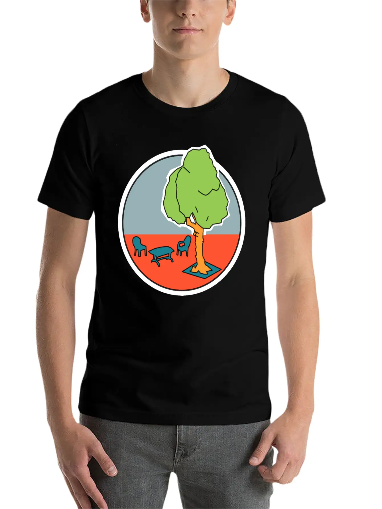 Location 02 Comfortable Minimalist Graphic Tee – Summer Style Essential