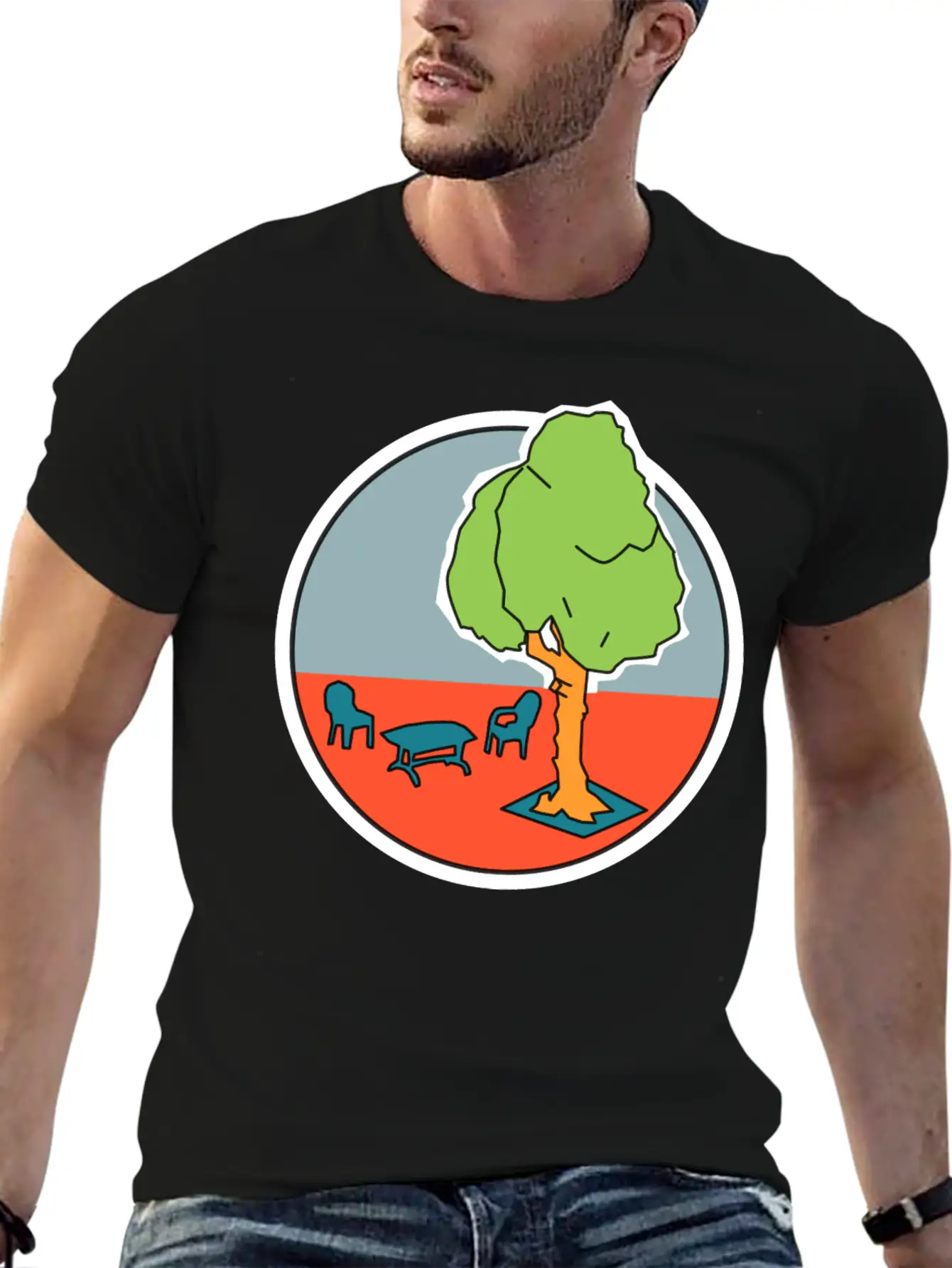 Location 02 Comfortable Minimalist Graphic Tee – Summer Style Essential