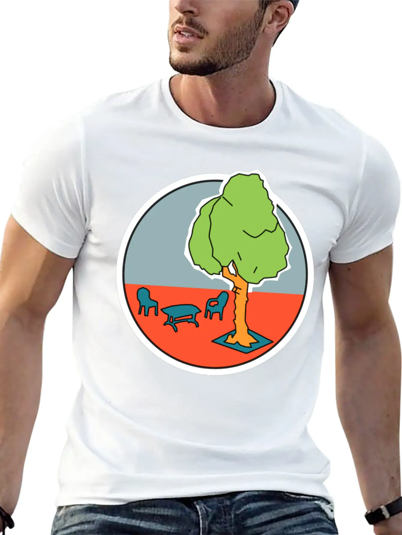 Location 02 Comfortable Minimalist Graphic Tee – Summer Style Essential
