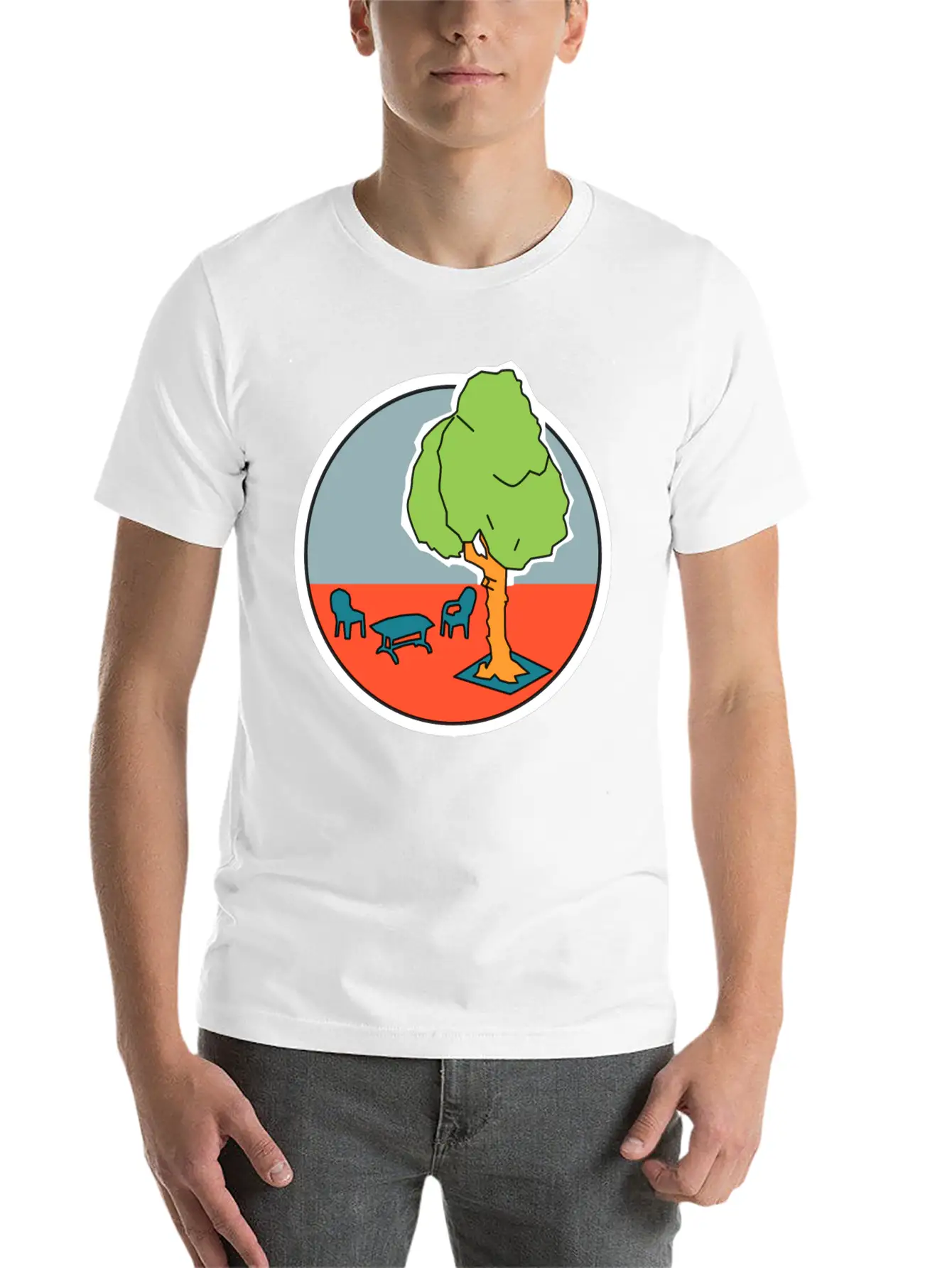 Location 02 Comfortable Minimalist Graphic Tee – Summer Style Essential