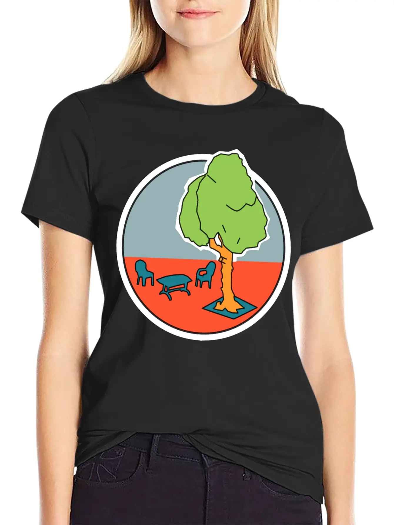 Location 02 Comfortable Minimalist Graphic Tee – Summer Style Essential