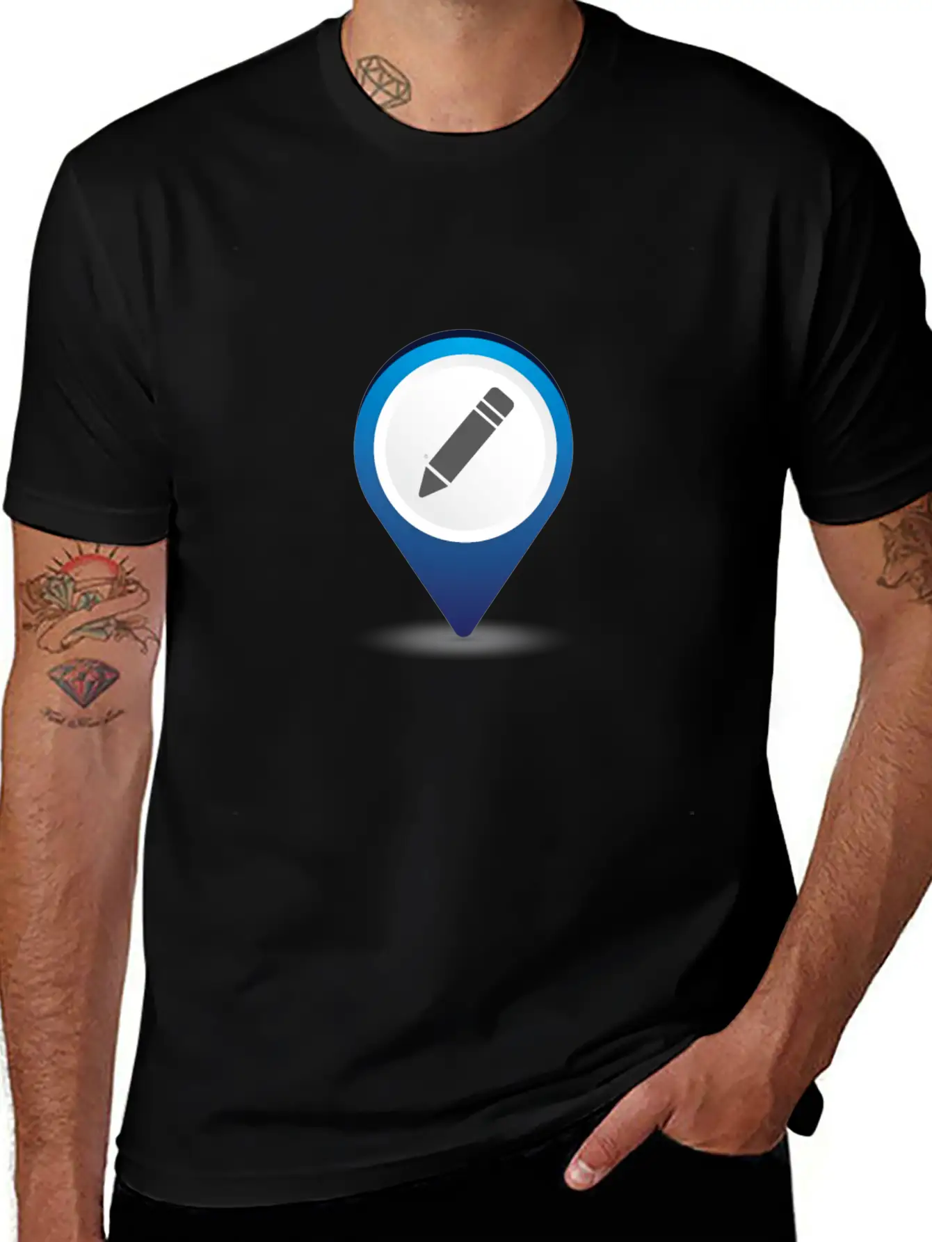 Location Pencil Stylish Everyday T-Shirt – Unisex Basic Cotton Tee