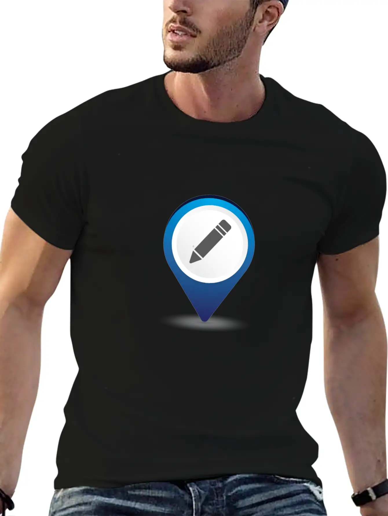 Location Pencil Stylish Everyday T-Shirt – Unisex Basic Cotton Tee