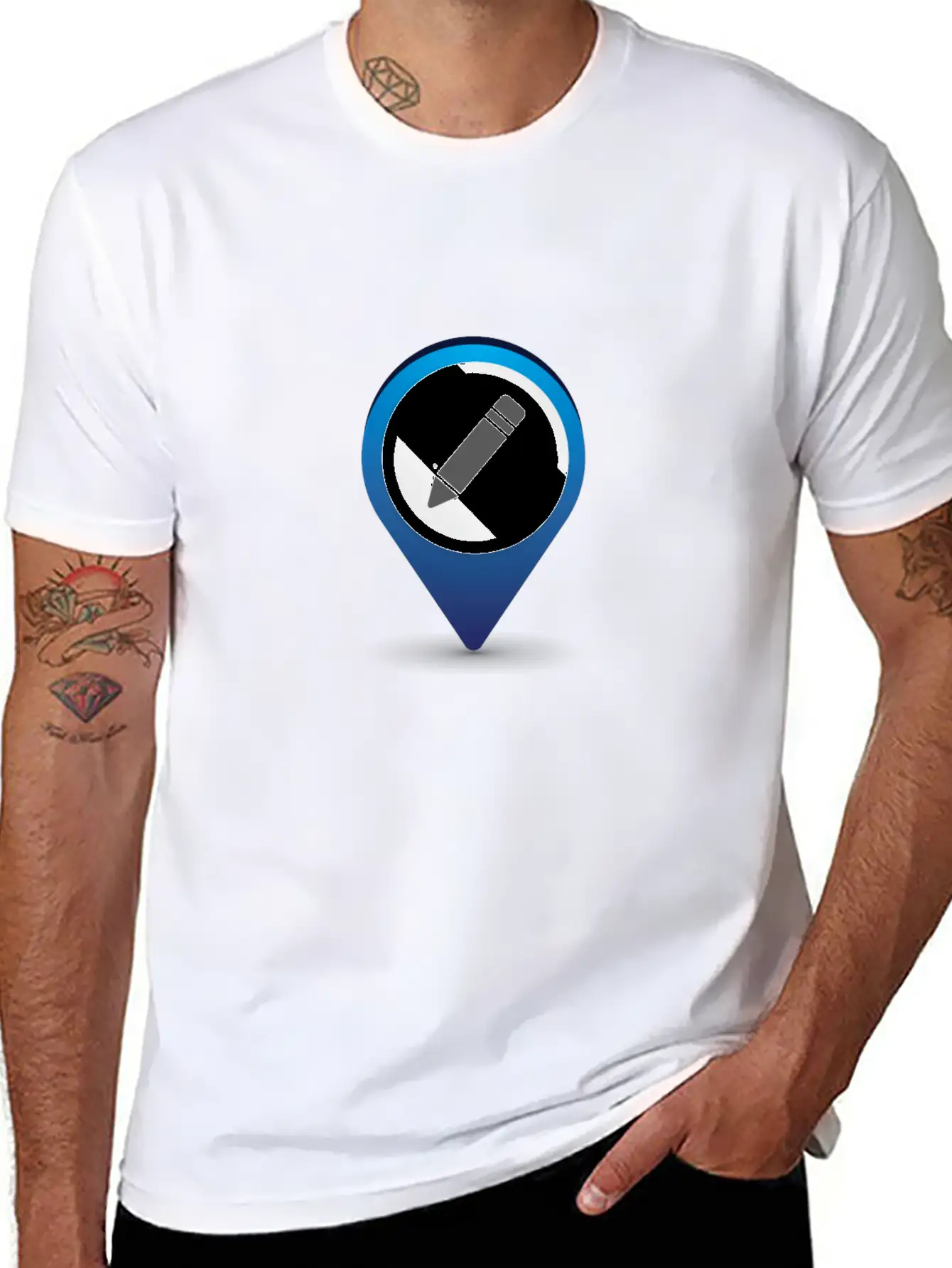Location Pencil Stylish Everyday T-Shirt – Unisex Basic Cotton Tee