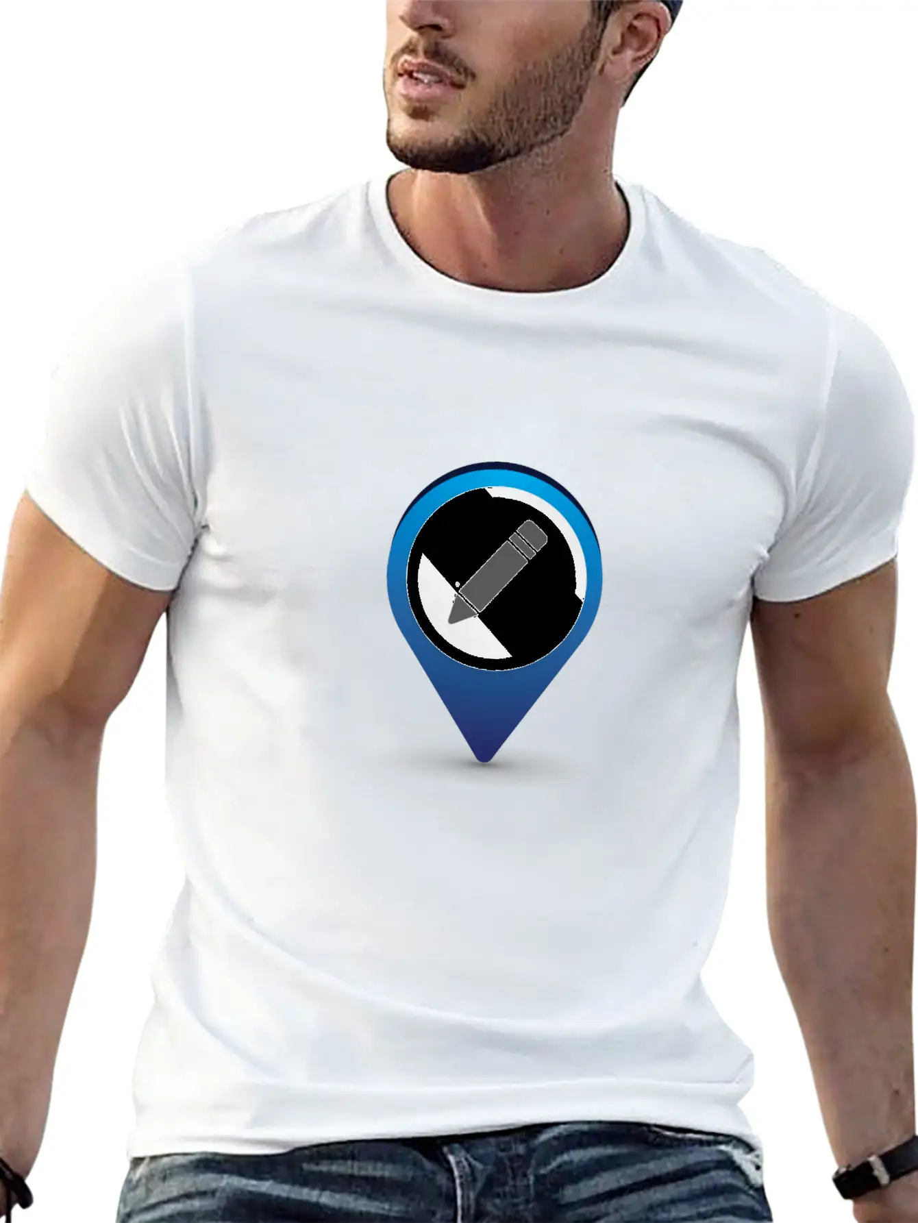 Location Pencil Stylish Everyday T-Shirt – Unisex Basic Cotton Tee