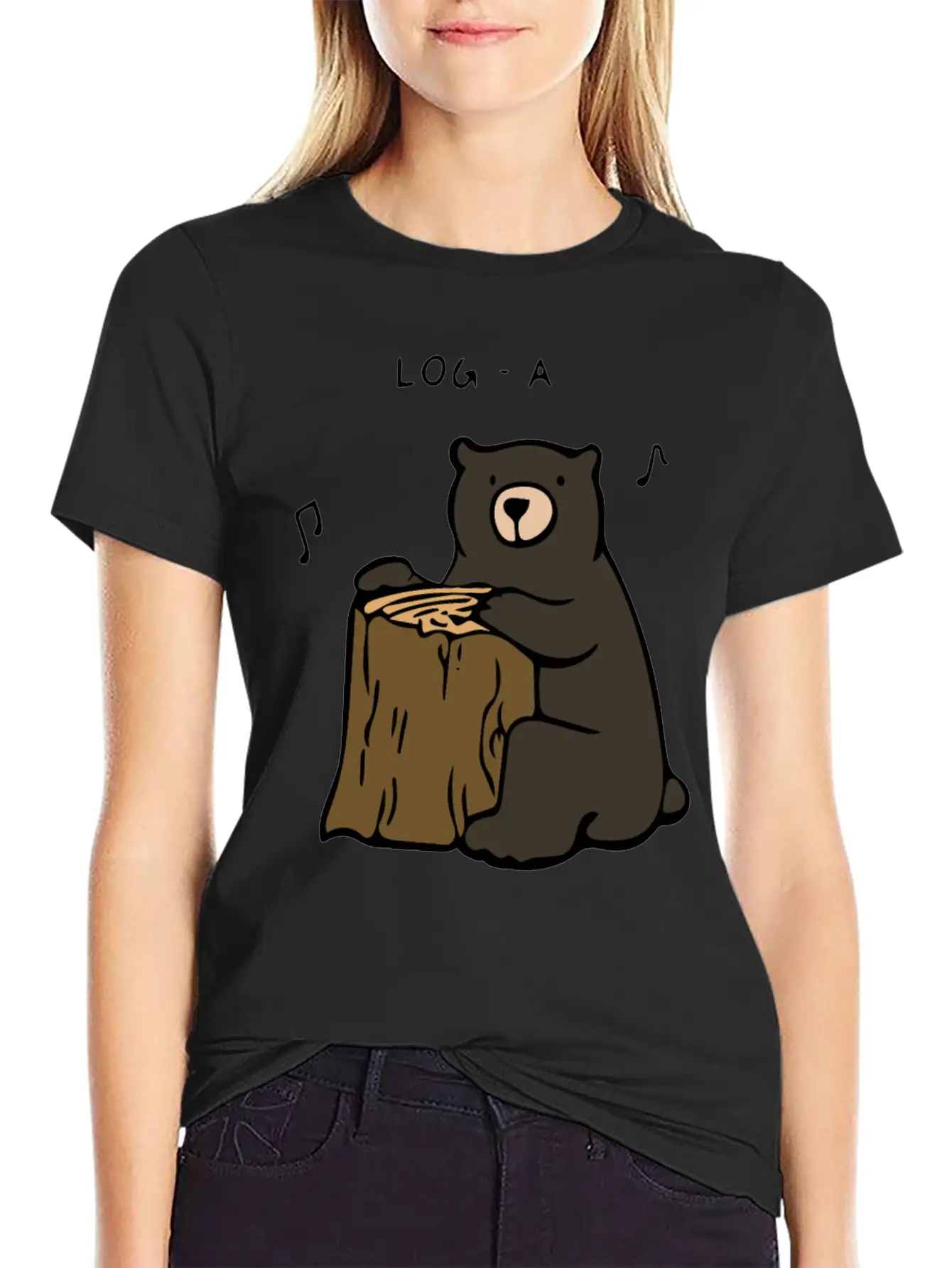 Log A Rhythms Relaxed Everyday Tee – Lightweight And Durable Cotton