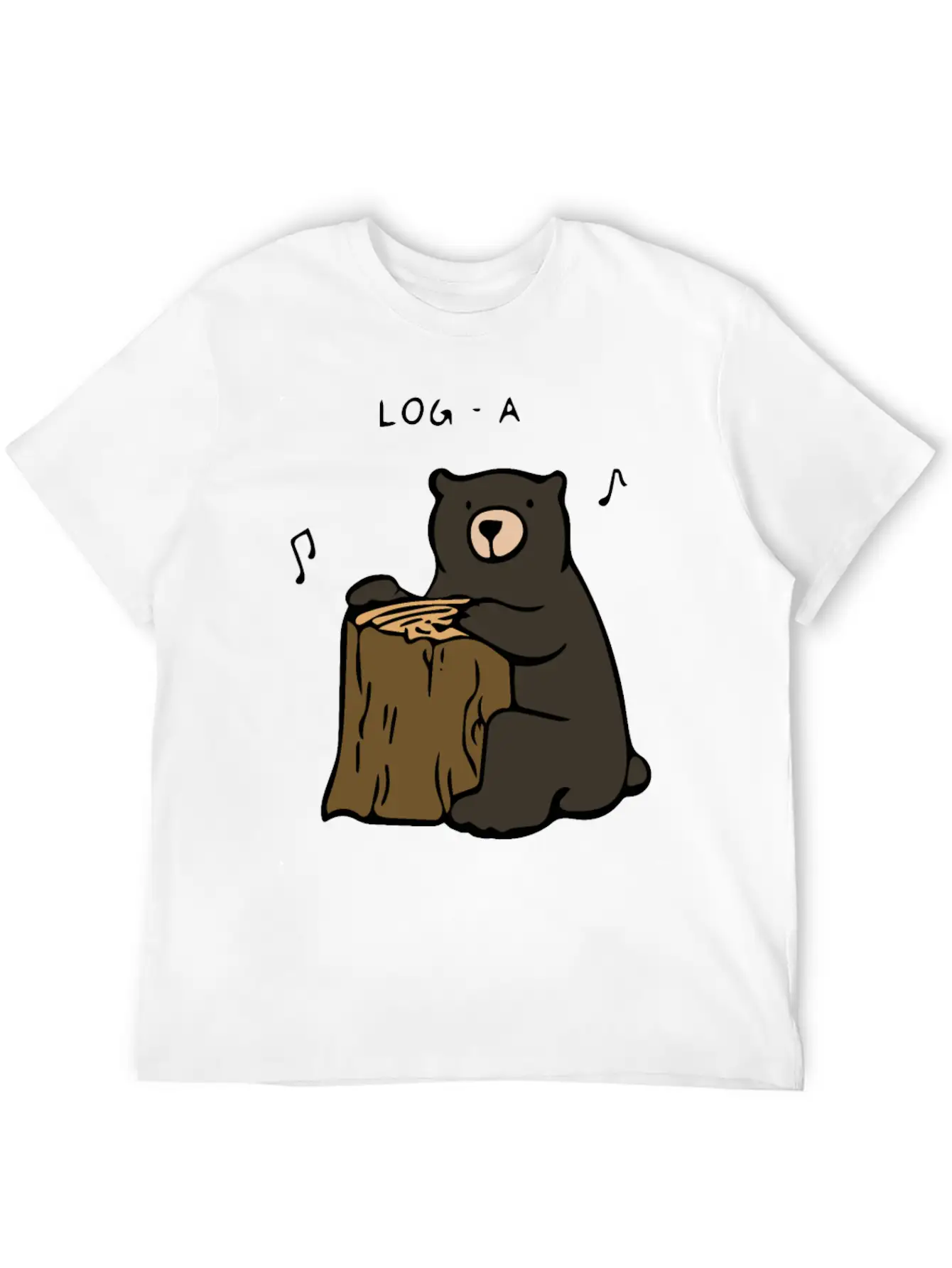 Log A Rhythms Relaxed Everyday Tee – Lightweight And Durable Cotton