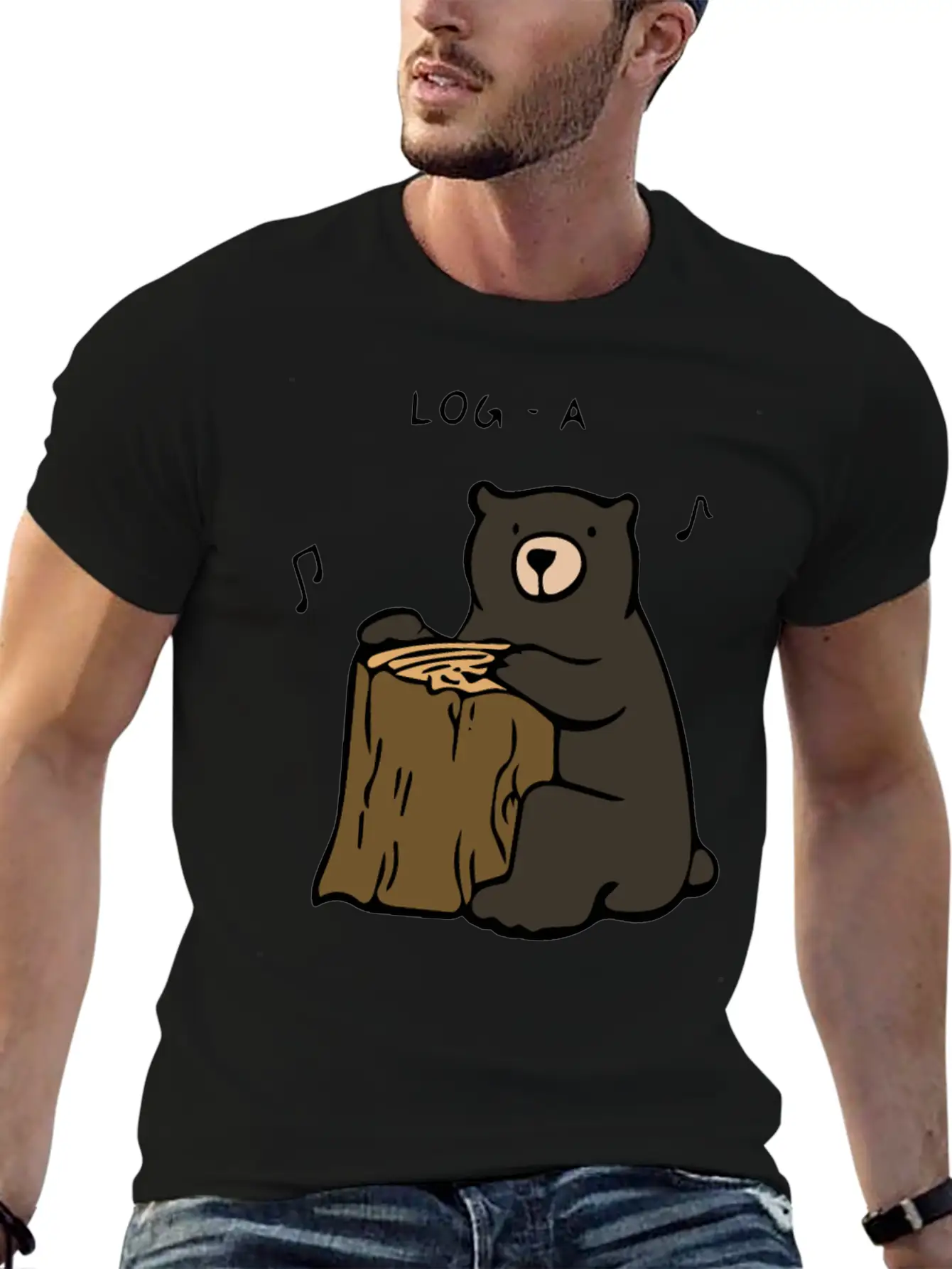 Log A Rhythms Relaxed Everyday Tee – Lightweight And Durable Cotton