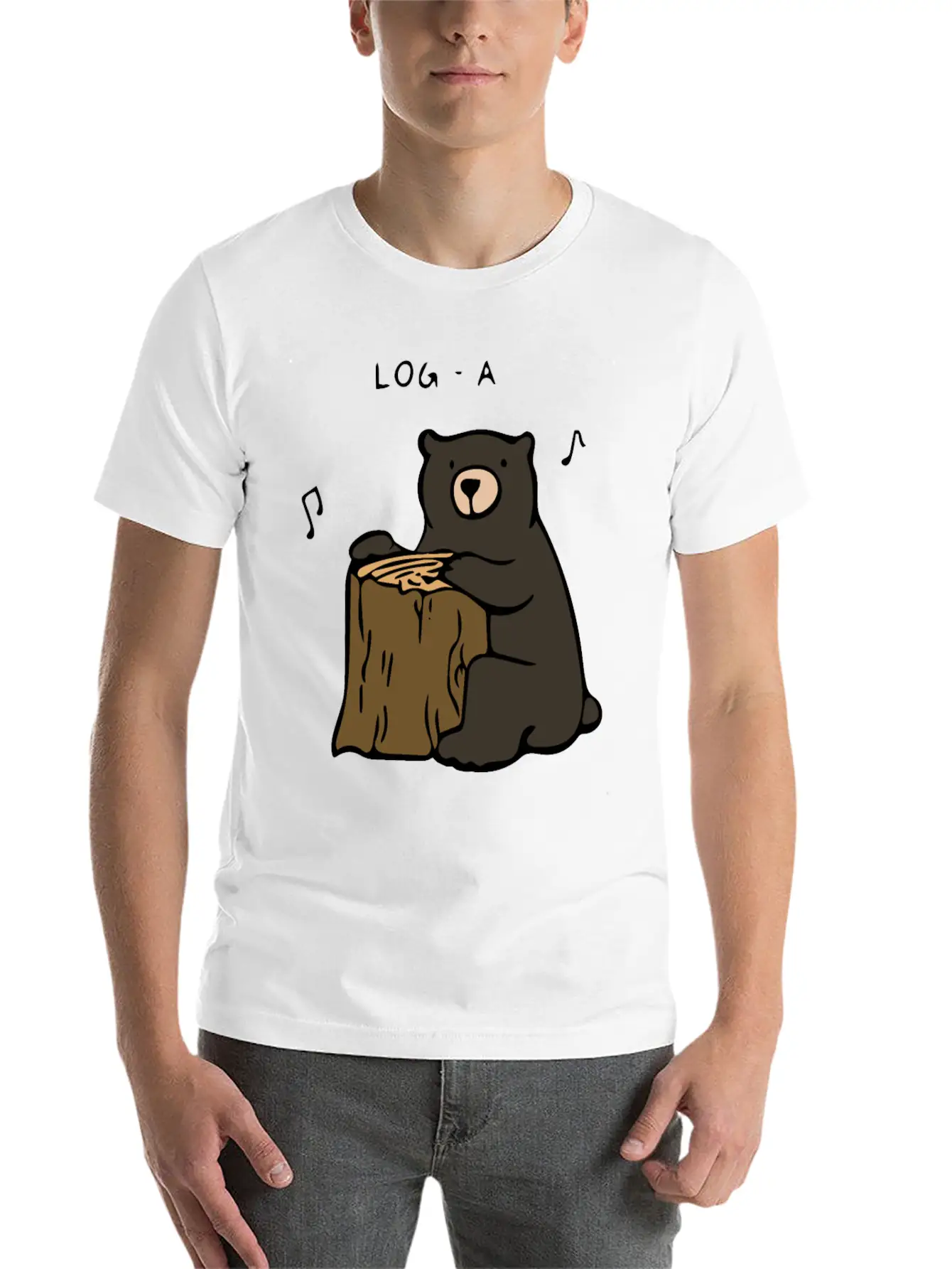 Log A Rhythms Relaxed Everyday Tee – Lightweight And Durable Cotton