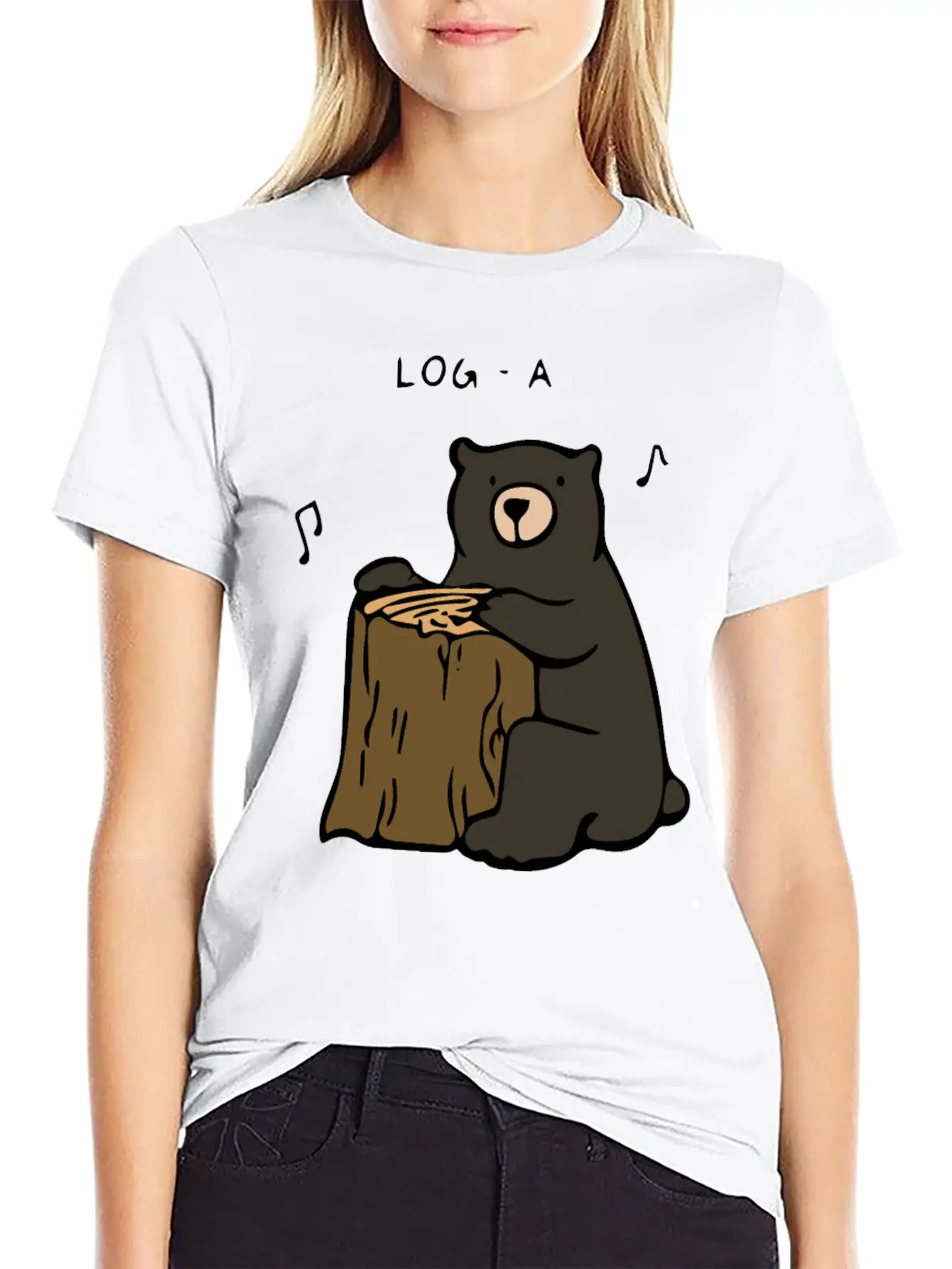 Log A Rhythms Relaxed Everyday Tee – Lightweight And Durable Cotton