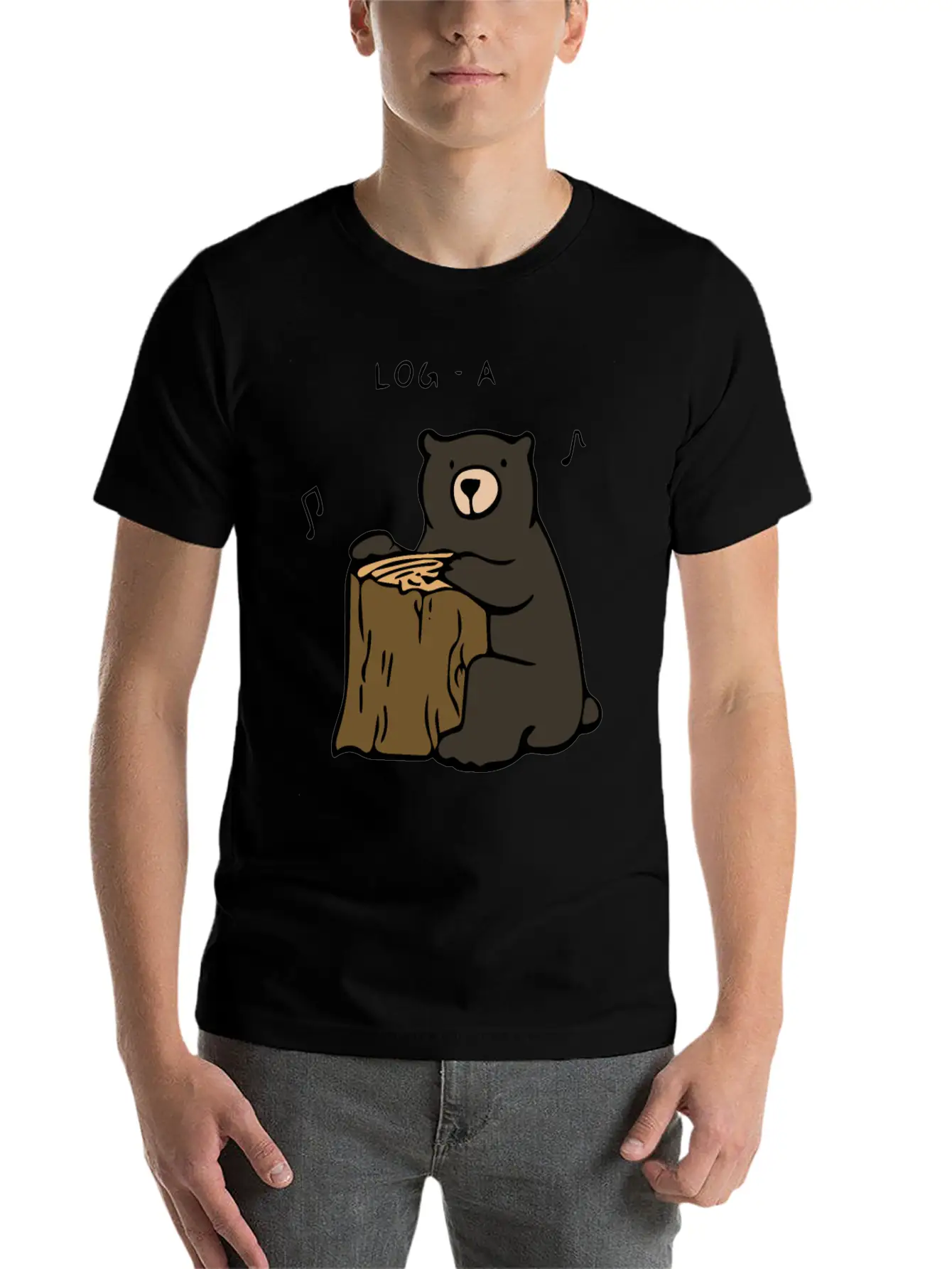 Log A Rhythms Relaxed Everyday Tee – Lightweight And Durable Cotton
