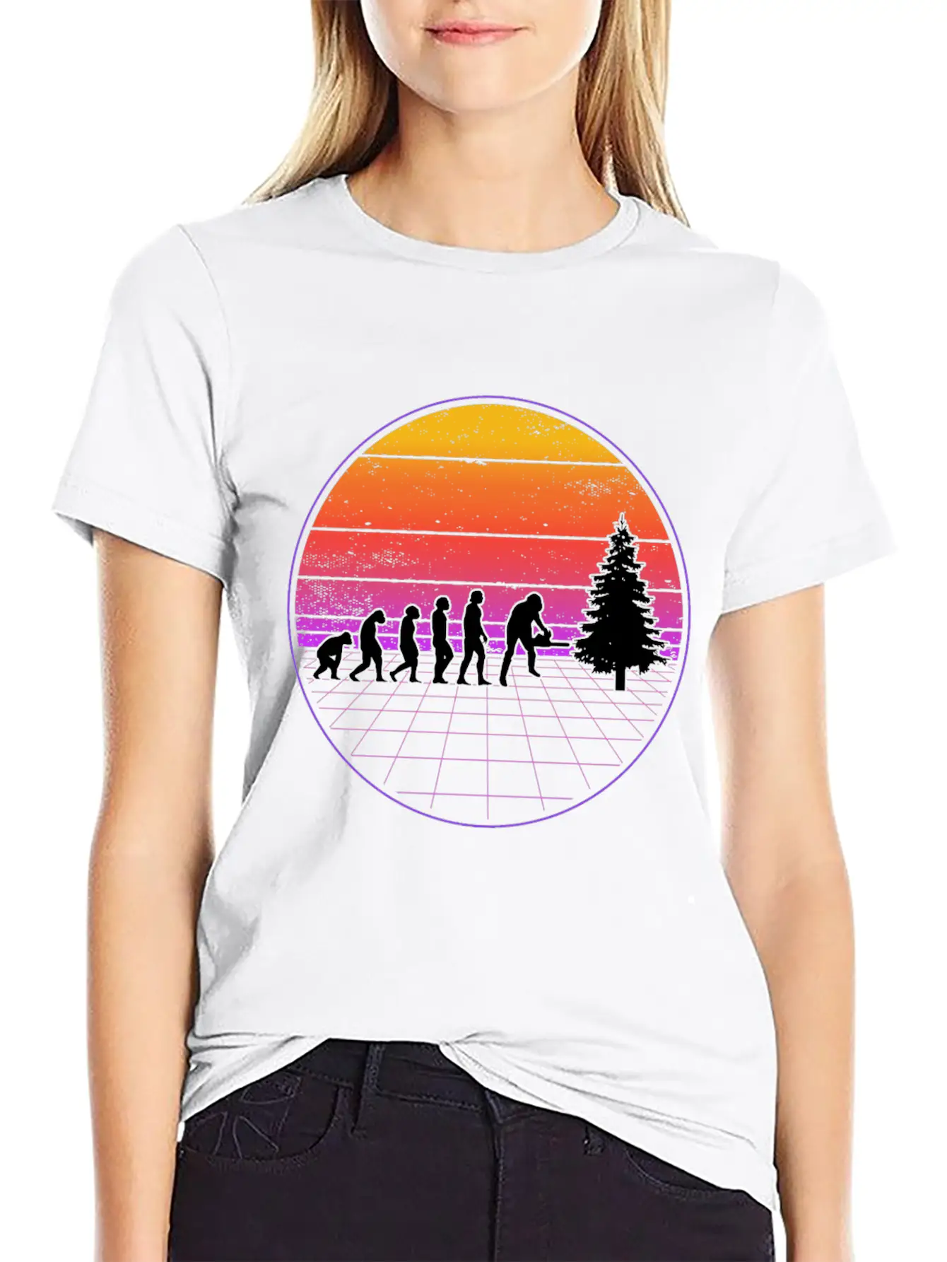 Logger Evolution Vaporwave Forester Unisex Casual T-Shirt – Clean Design For Daily Comfort