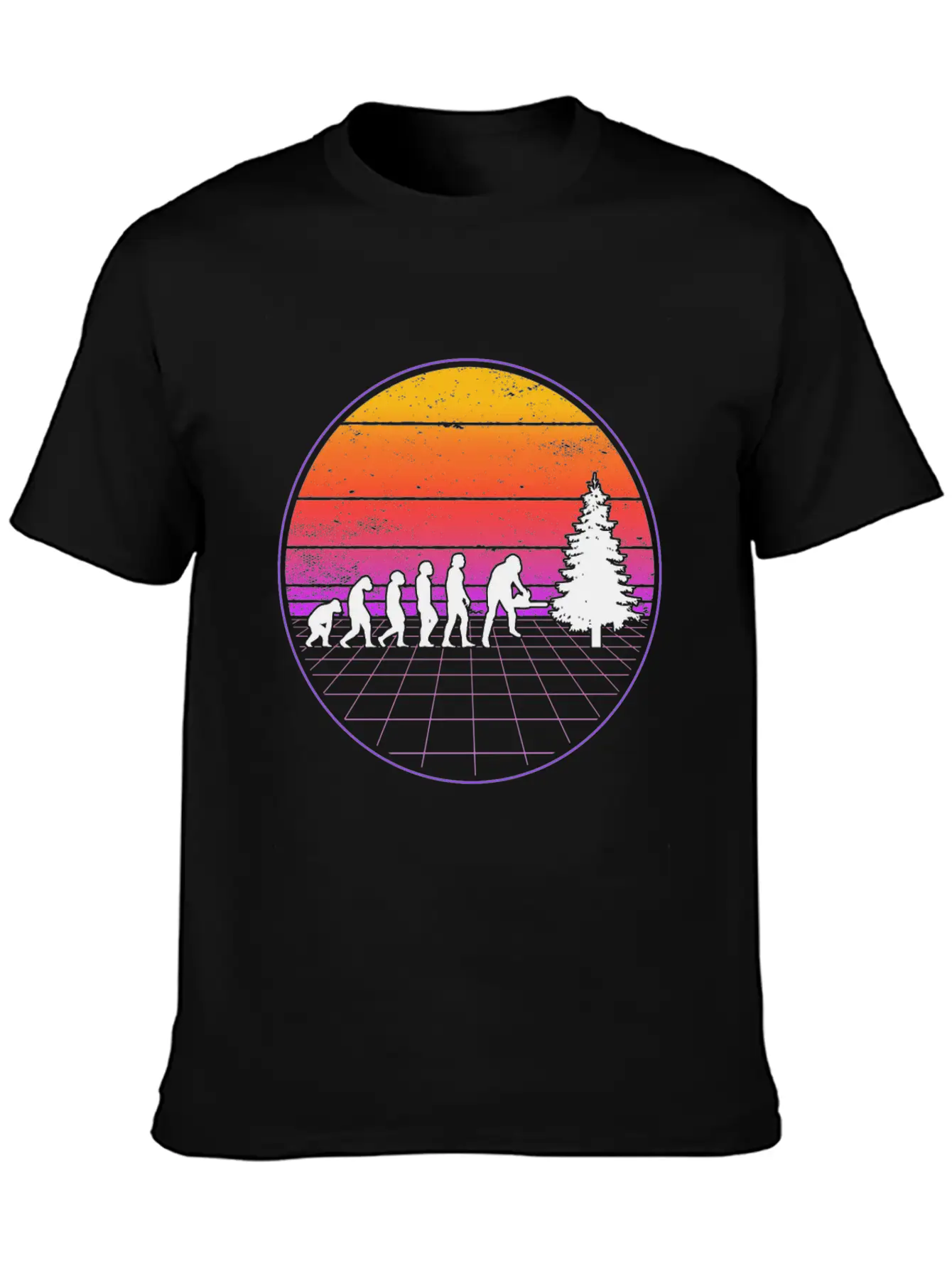 Logger Evolution Vaporwave Forester Unisex Casual T-Shirt – Clean Design For Daily Comfort