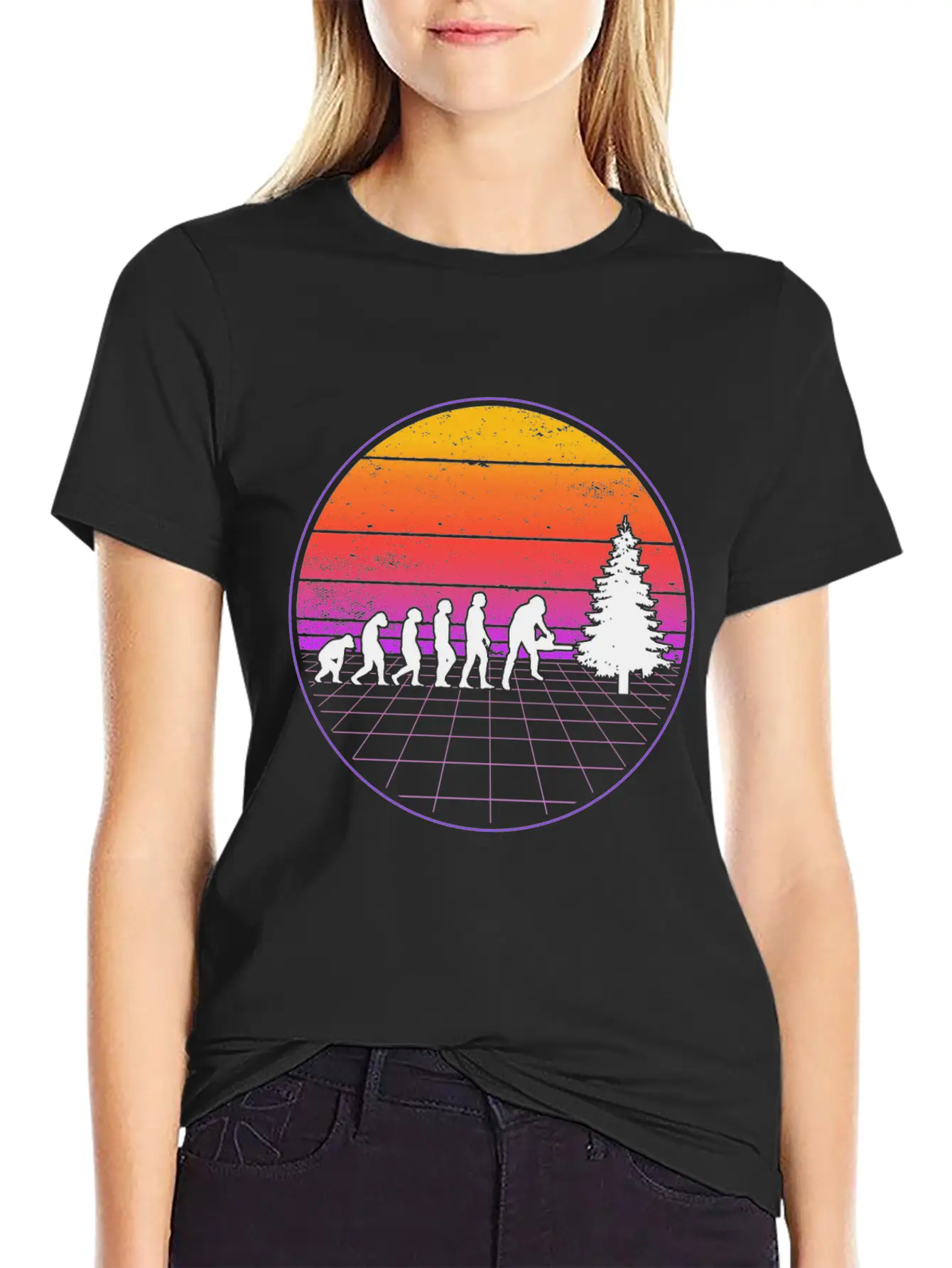 Logger Evolution Vaporwave Forester Unisex Casual T-Shirt – Clean Design For Daily Comfort