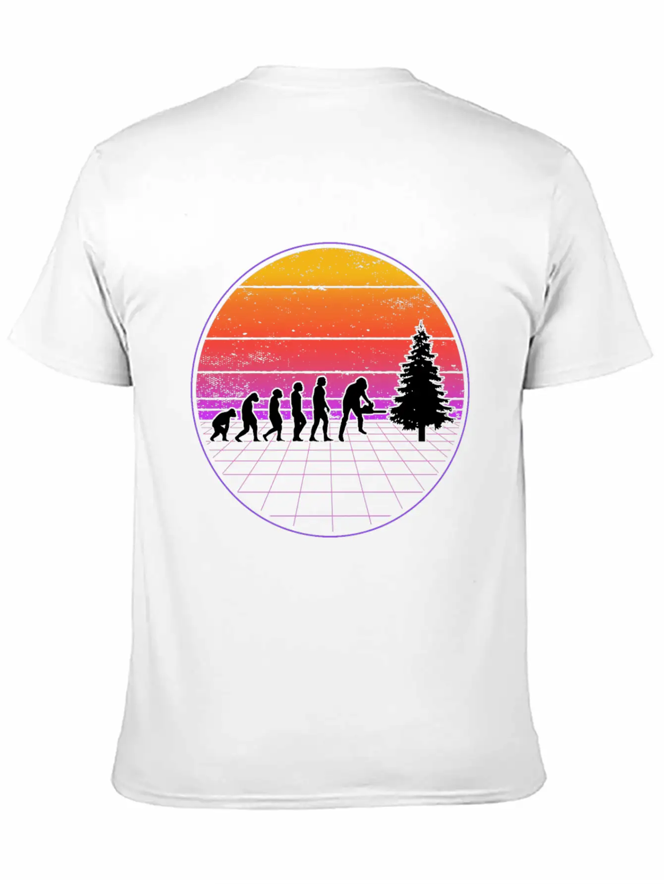 Logger Evolution Vaporwave Forester Unisex Casual T-Shirt – Clean Design For Daily Comfort
