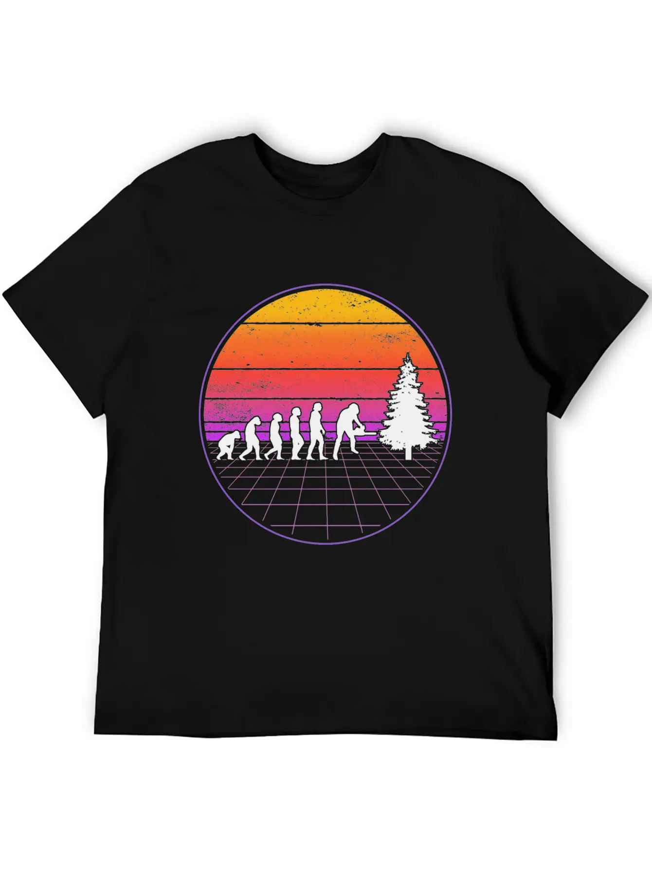 Logger Evolution Vaporwave Forester Unisex Casual T-Shirt – Clean Design For Daily Comfort