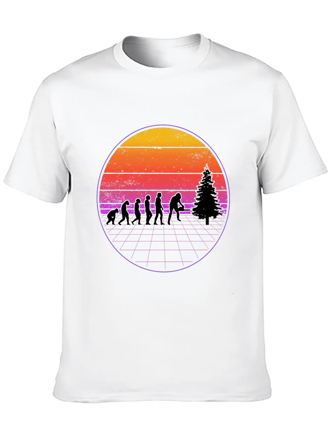 Logger Evolution Vaporwave Forester Unisex Casual T-Shirt – Clean Design For Daily Comfort
