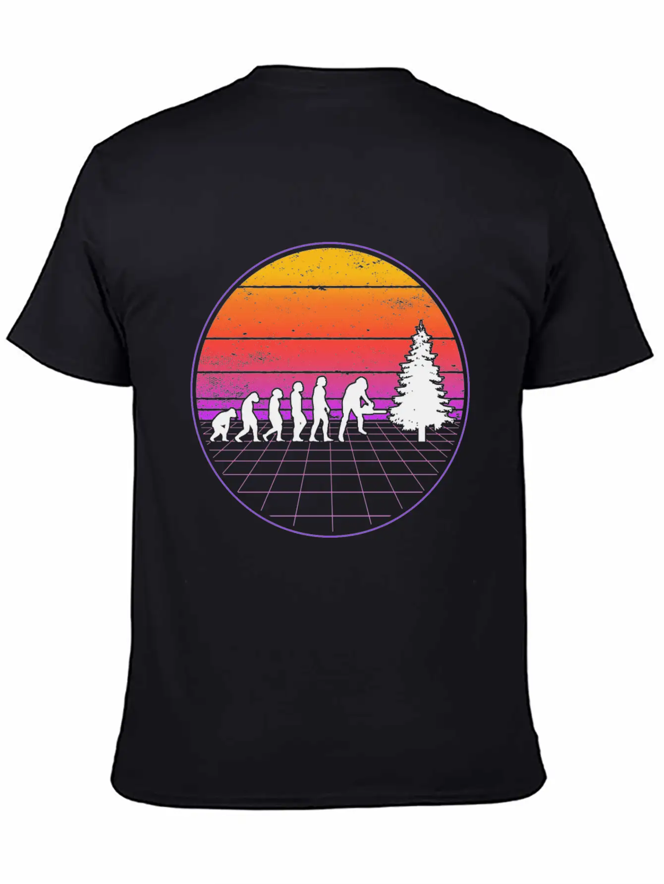 Logger Evolution Vaporwave Forester Unisex Casual T-Shirt – Clean Design For Daily Comfort