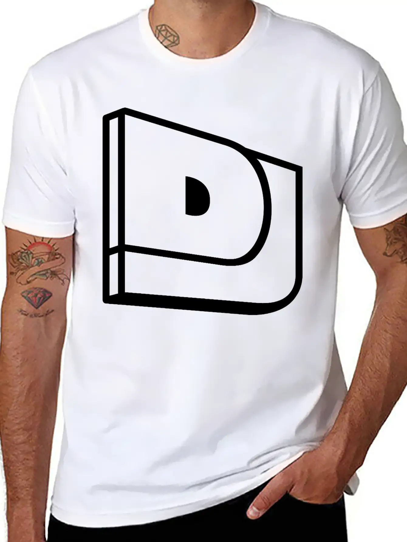 Logo DJ Cool Stylish Everyday T-Shirt – Unisex Basic Cotton Tee