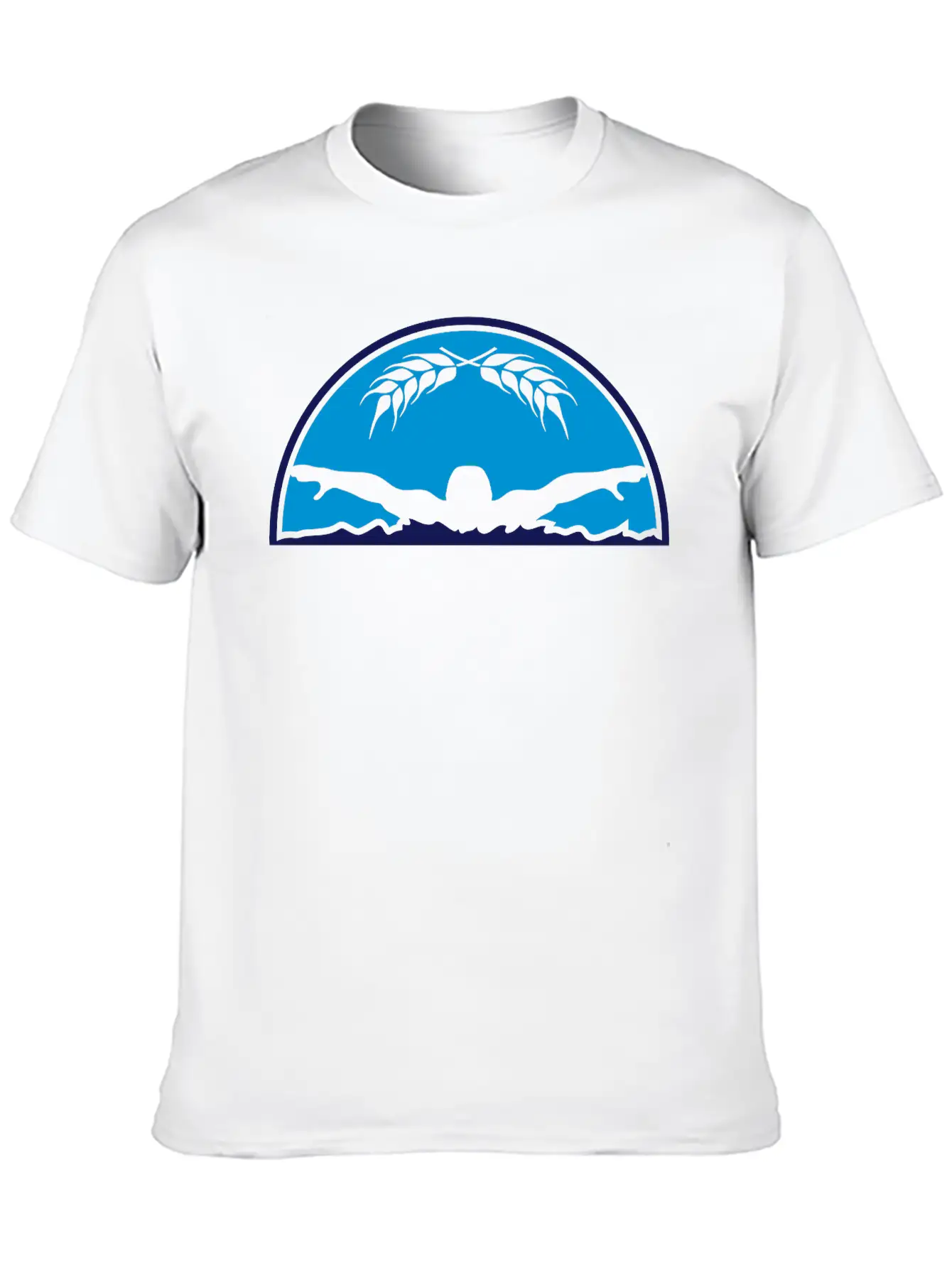 Logo Semicircle Coat Of Arms Competition Swim Swim Essential Unisex Summer Tee – Soft Cotton Casual Fit