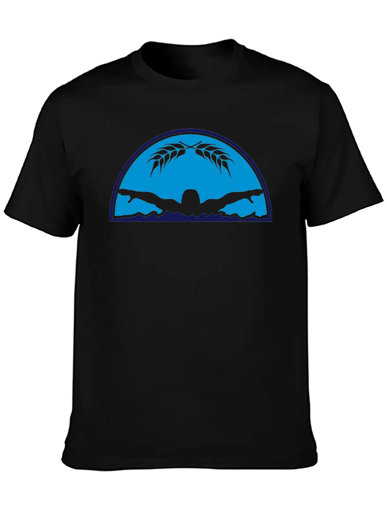 Logo Semicircle Coat Of Arms Competition Swim Swim Essential Unisex Summer Tee – Soft Cotton Casual Fit