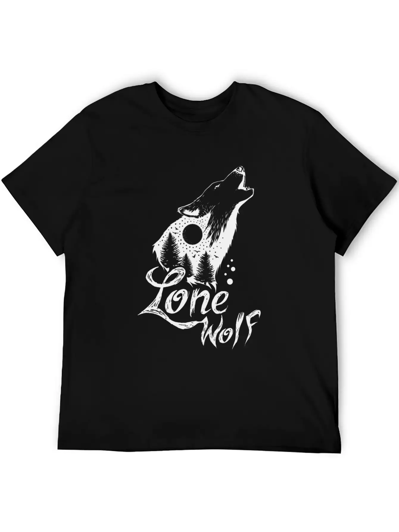 Lone Wolf Comfortable Minimalist Graphic Tee – Summer Style Essential