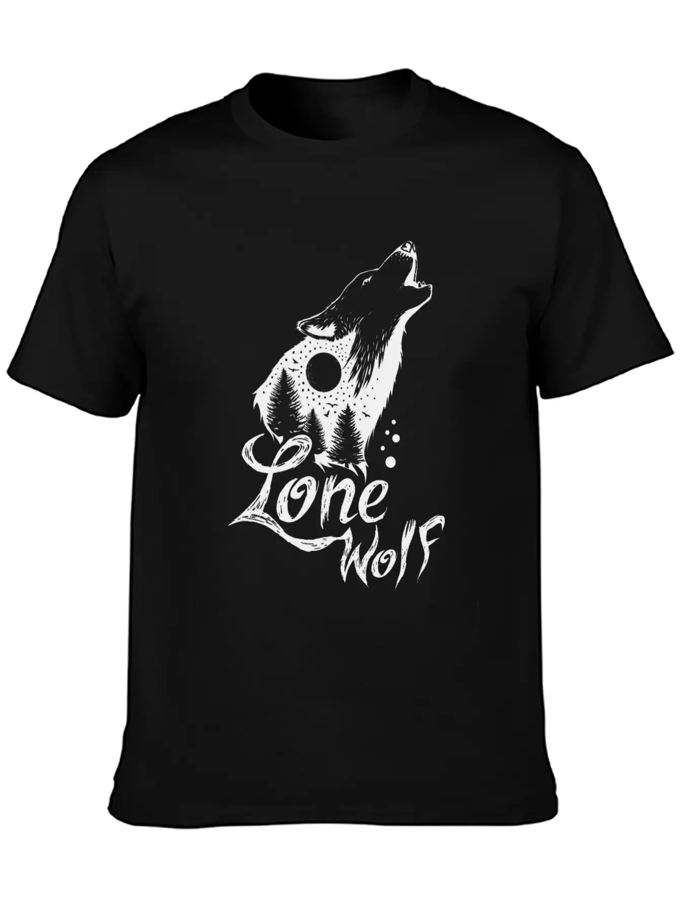 Lone Wolf Comfortable Minimalist Graphic Tee – Summer Style Essential