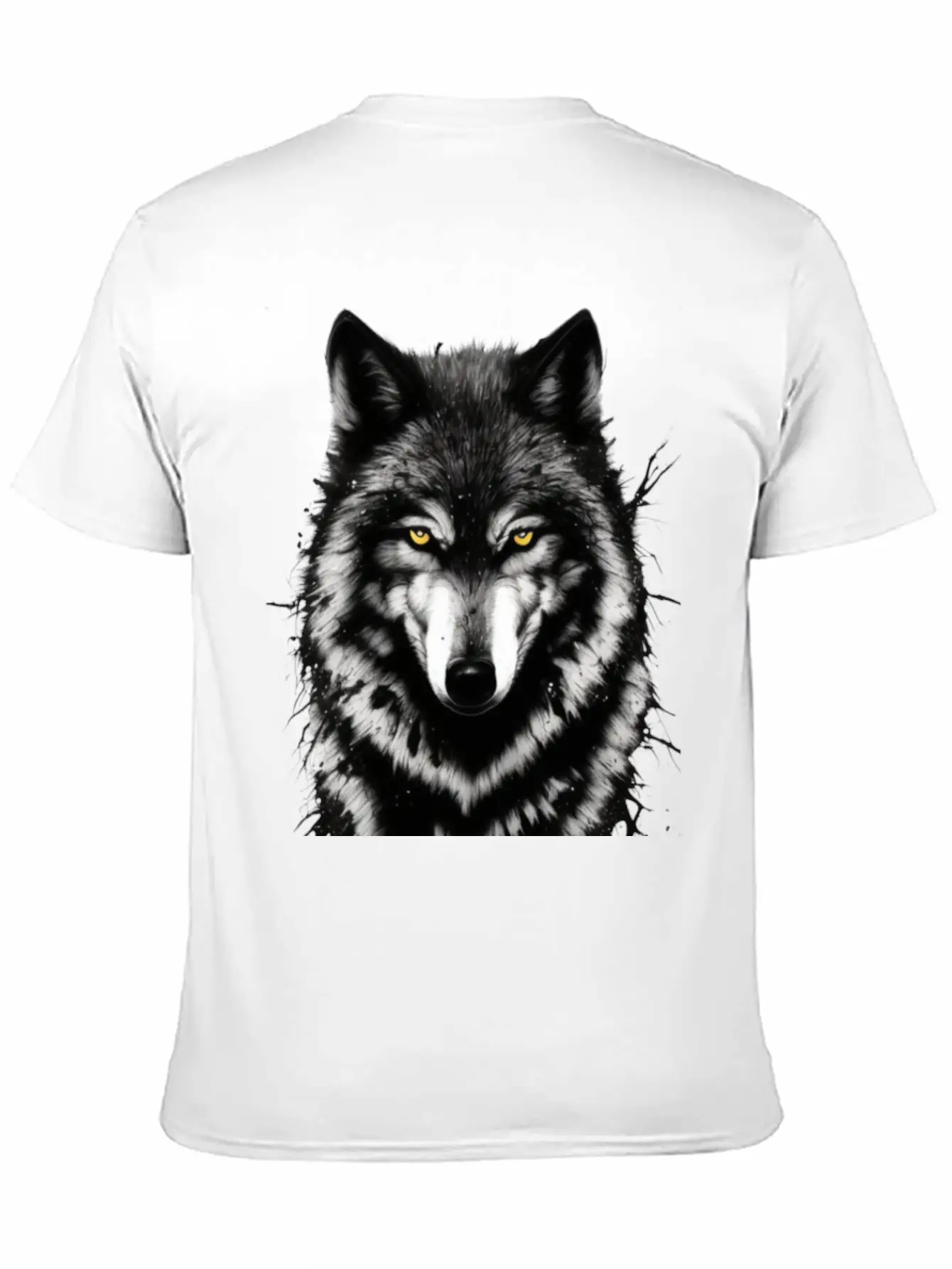 Lone Wolf Stickers. Black Wolf Face.wild Wolf Timeless Short Sleeve Tee – Comfy And Minimalist Design