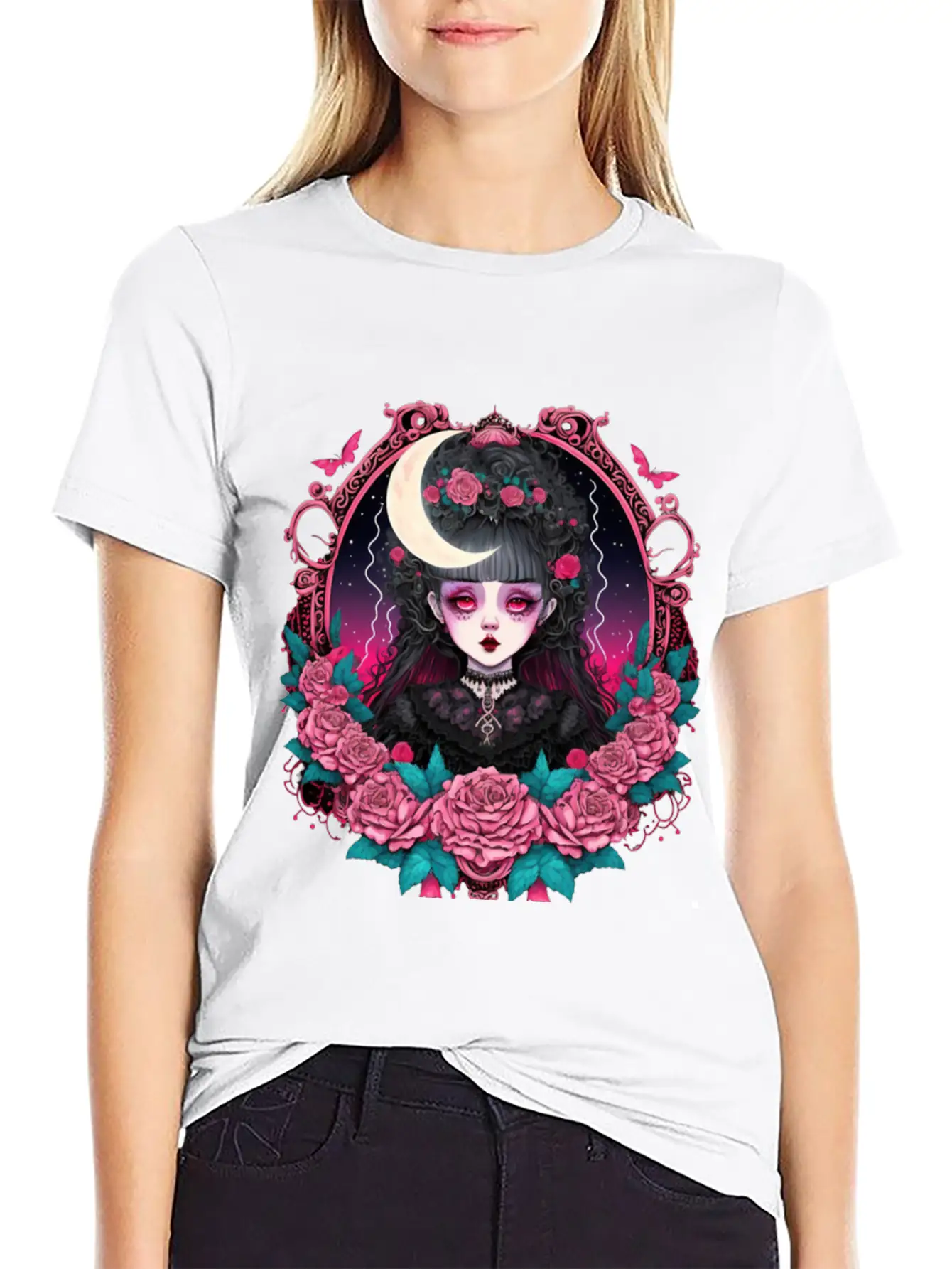 Lookism Victorian Gothic Landy Stylish Everyday T-Shirt – Unisex Basic Cotton Tee