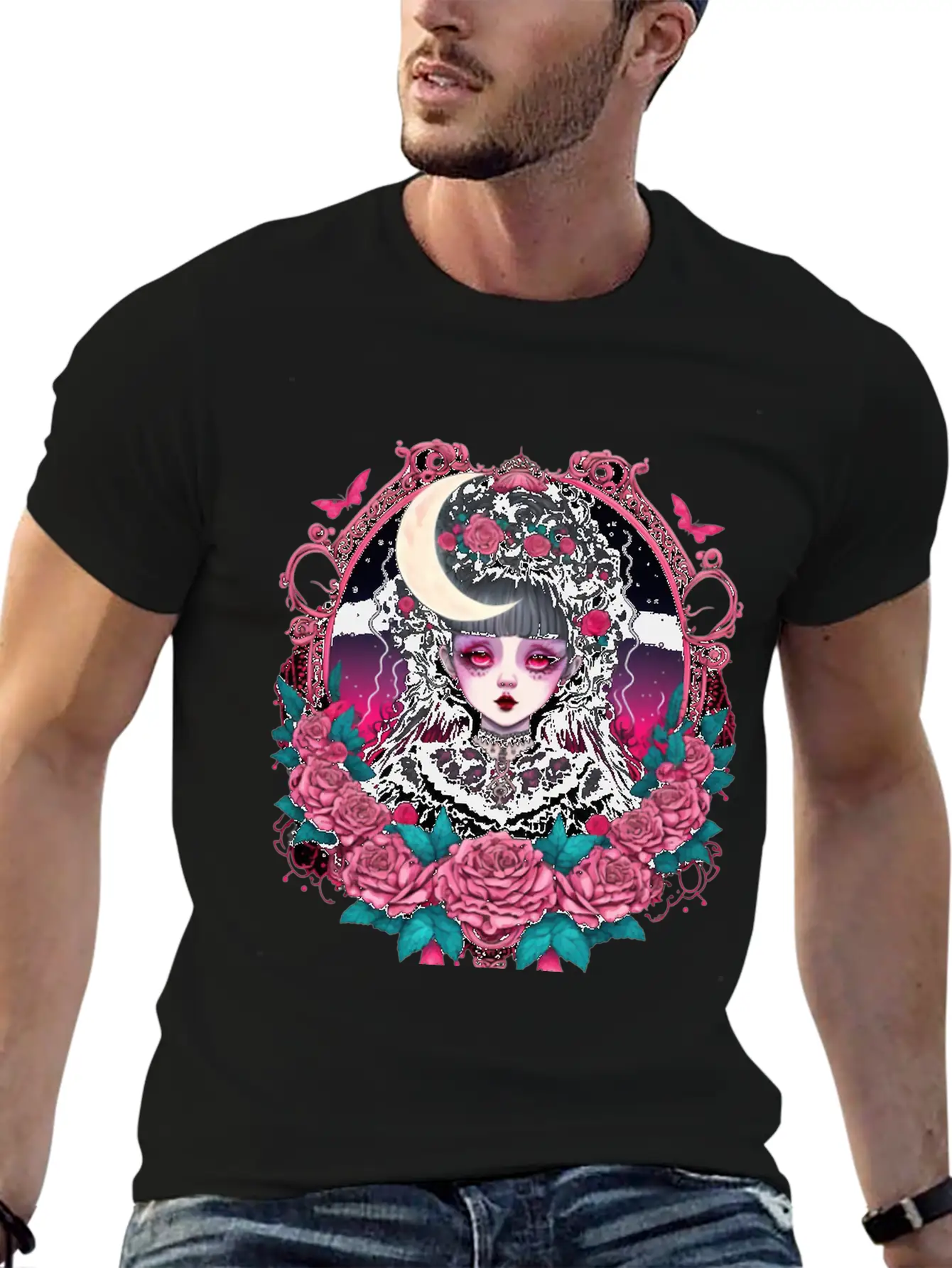 Lookism Victorian Gothic Landy Stylish Everyday T-Shirt – Unisex Basic Cotton Tee