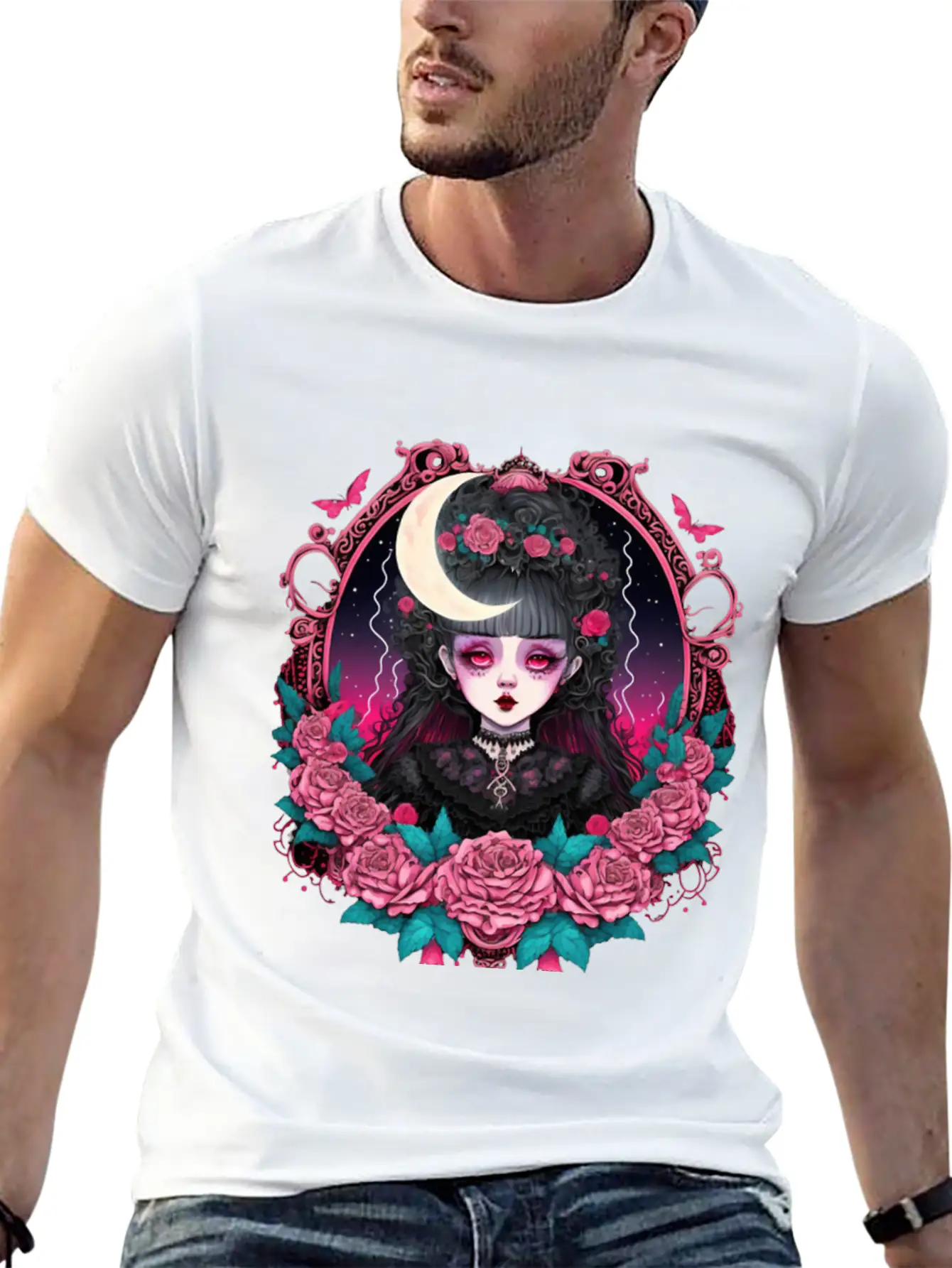 Lookism Victorian Gothic Landy Stylish Everyday T-Shirt – Unisex Basic Cotton Tee