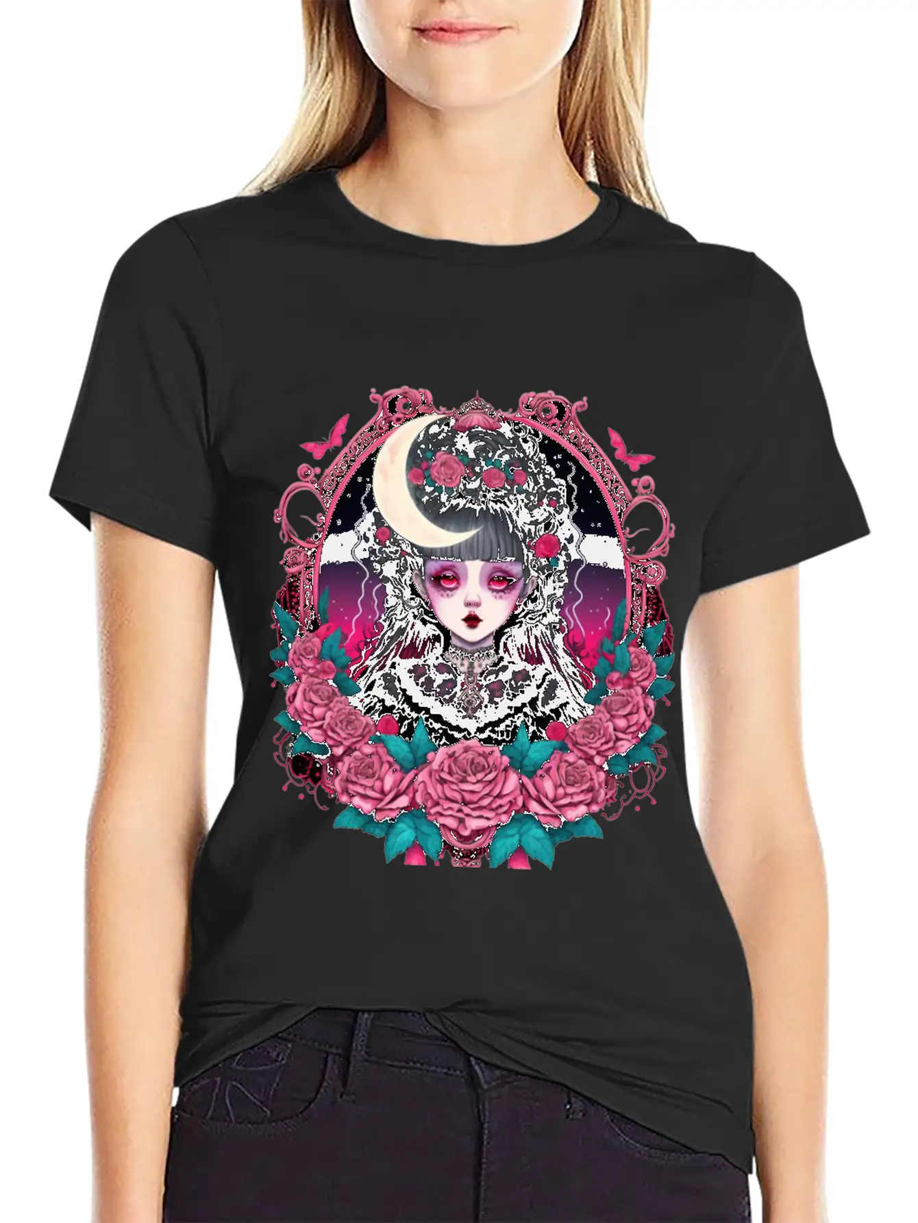 Lookism Victorian Gothic Landy Stylish Everyday T-Shirt – Unisex Basic Cotton Tee