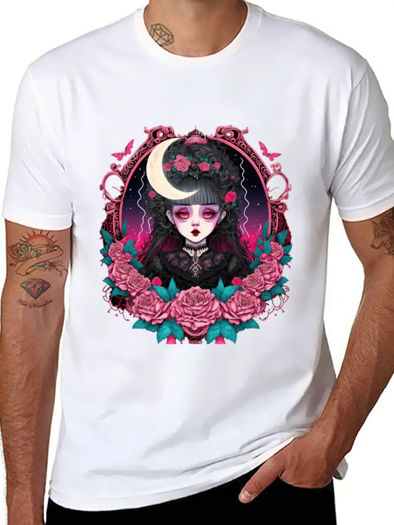 Lookism Victorian Gothic Landy Stylish Everyday T-Shirt – Unisex Basic Cotton Tee