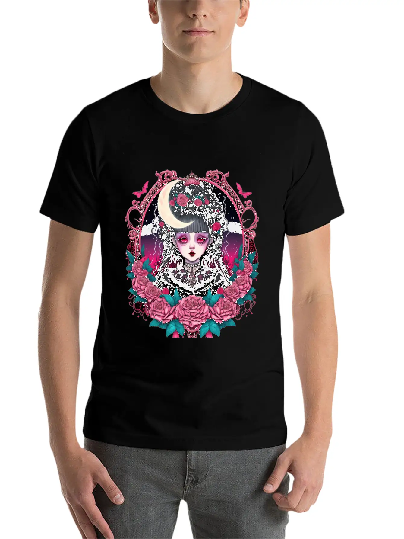Lookism Victorian Gothic Landy Stylish Everyday T-Shirt – Unisex Basic Cotton Tee