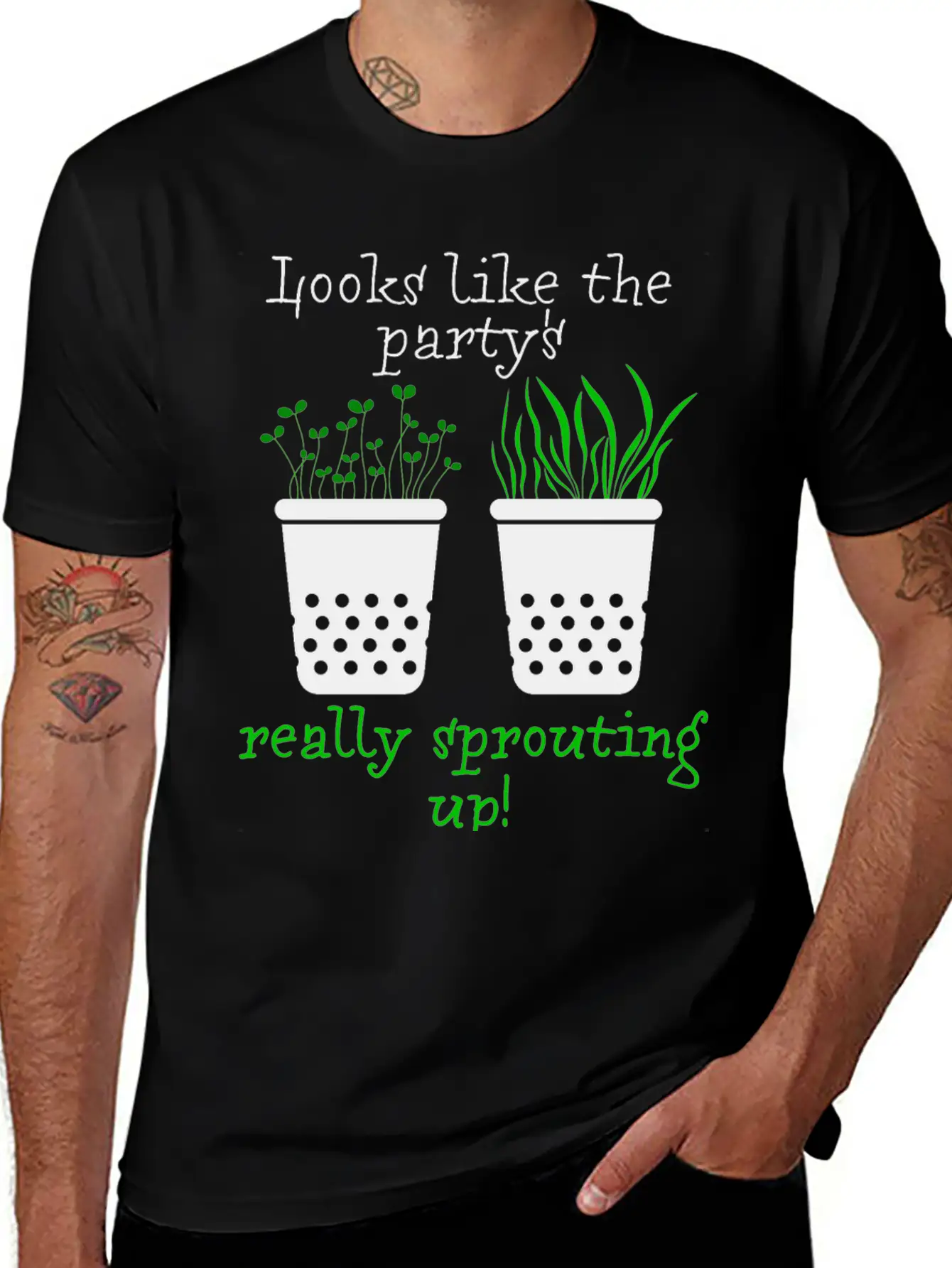 Looks Like The Party's Really Sprouting Up! Timeless Short Sleeve Tee – Comfy And Minimalist Design